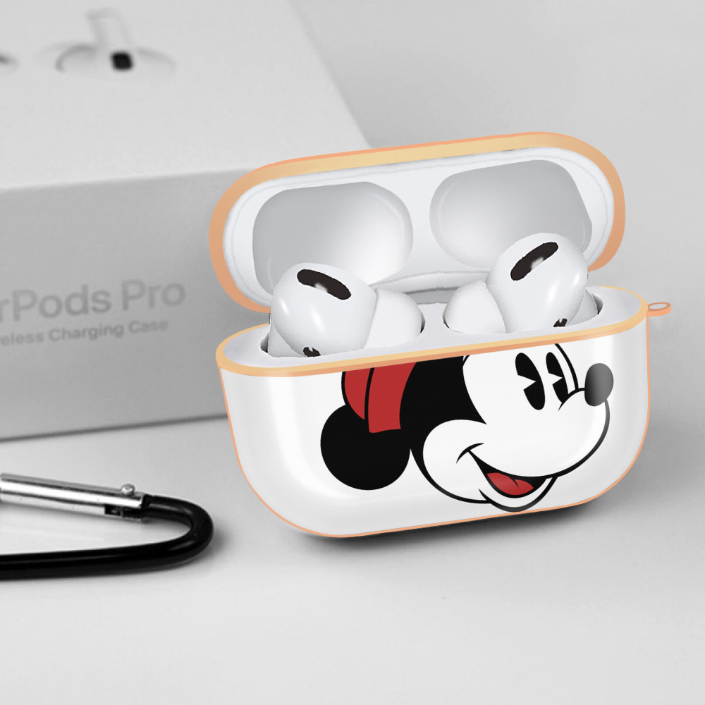 ミッキーマウス Mickey Mouse 【AirPods Pro用】ハードシェル保護ケース｜耐衝撃・防指紋・カラビナ付き商品仕様