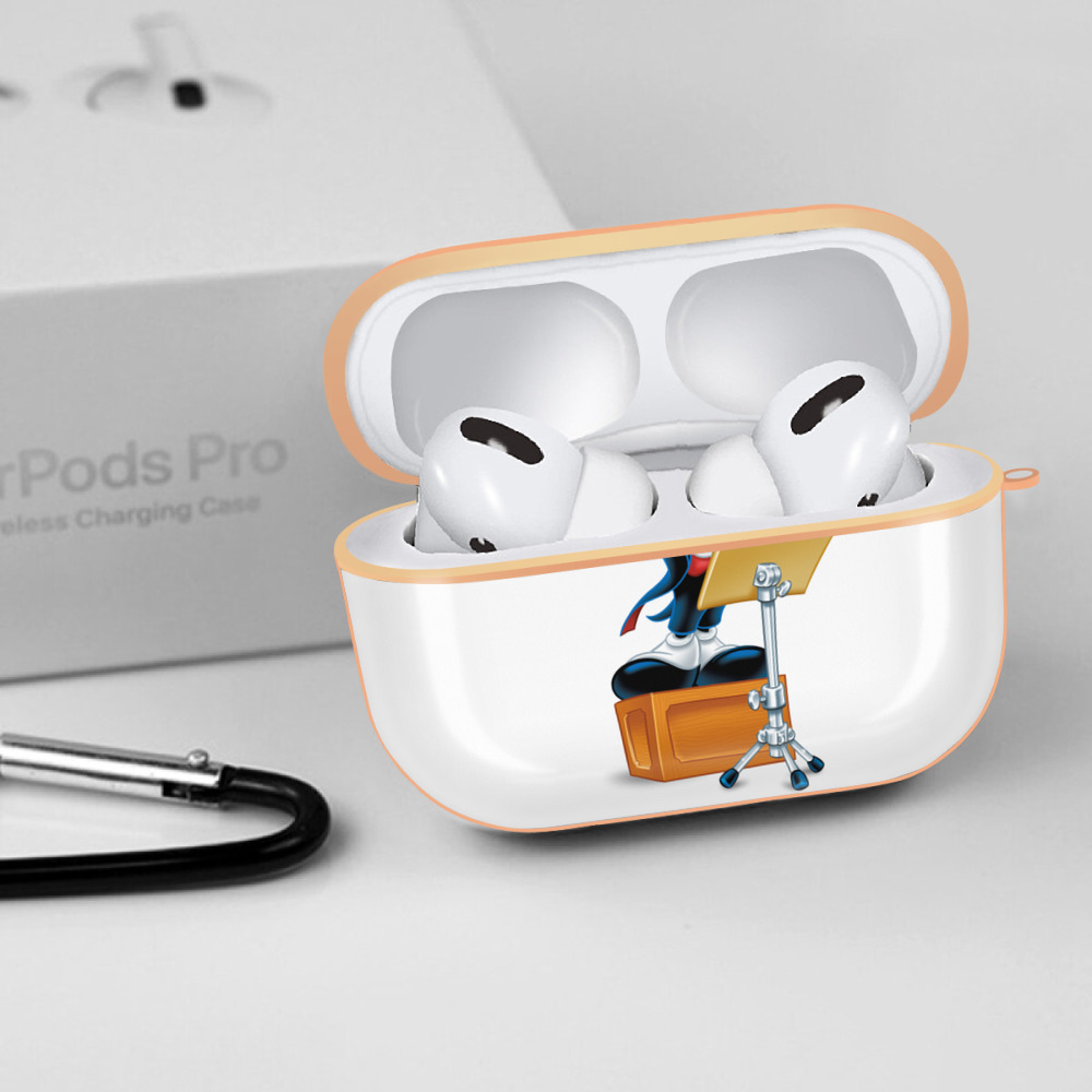 ミッキーマウス Mickey Mouse 【AirPods Pro用】ハードシェル保護ケース｜耐衝撃・防指紋・カラビナ付き商品仕様