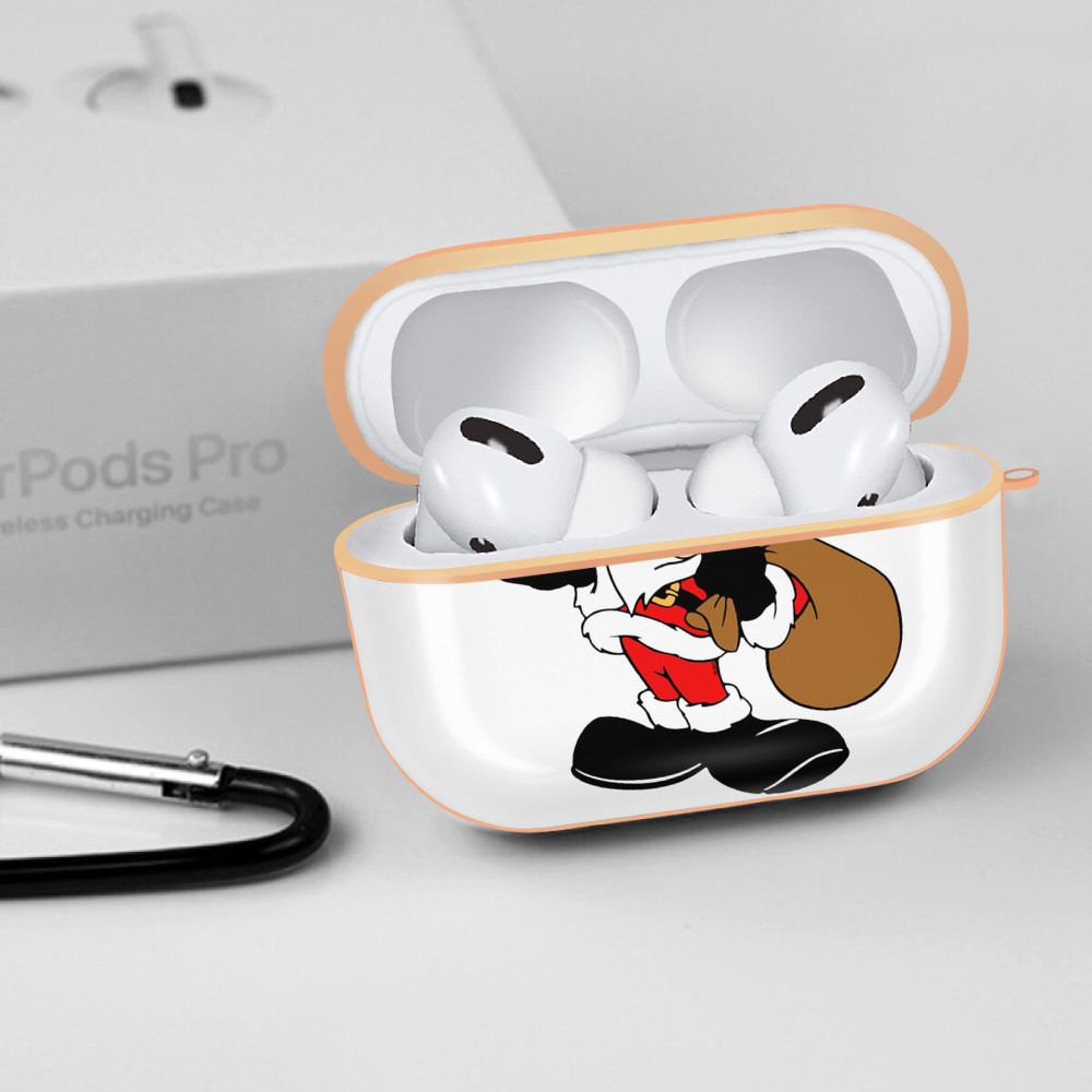 ミッキーマウス Mickey Mouse 【AirPods Pro用】ハードシェル保護ケース｜耐衝撃・防指紋・カラビナ付き商品仕様