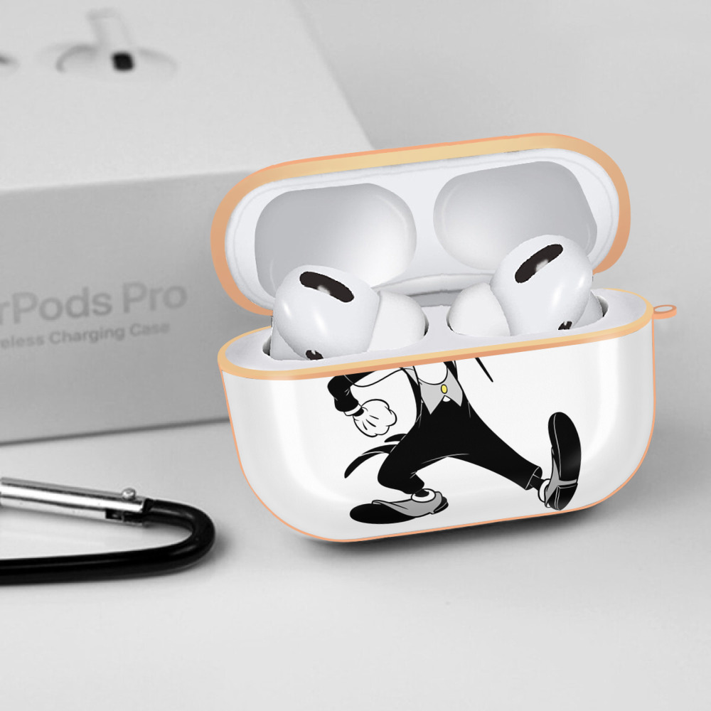ミッキーマウス Mickey Mouse 【AirPods Pro用】ハードシェル保護ケース｜耐衝撃・防指紋・カラビナ付き商品仕様