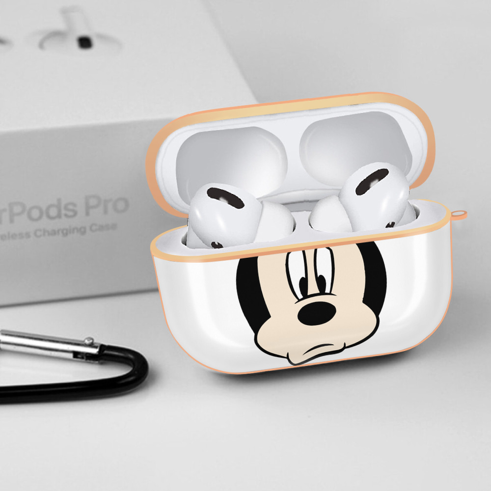 ミッキーマウス Mickey Mouse 【AirPods Pro用】ハードシェル保護ケース｜耐衝撃・防指紋・カラビナ付き商品仕様