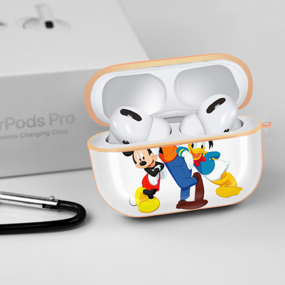 ミッキーマウス Mickey Mouse 【AirPods Pro用】ハードシェル保護ケース｜耐衝撃・防指紋・カラビナ付き商品仕様
