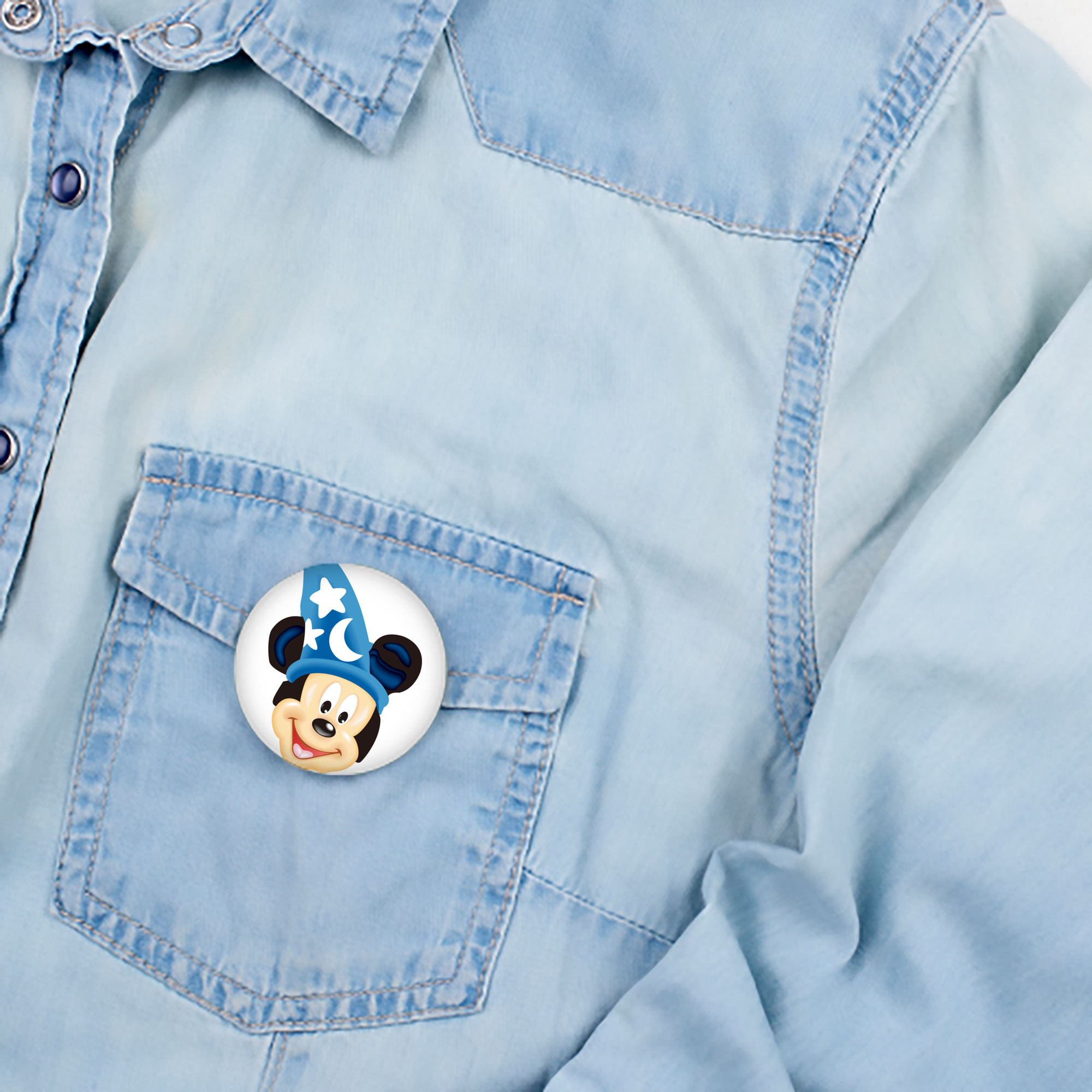 ミッキーマウス Mickey Mouse 6cm 缶バッジ 複数セット