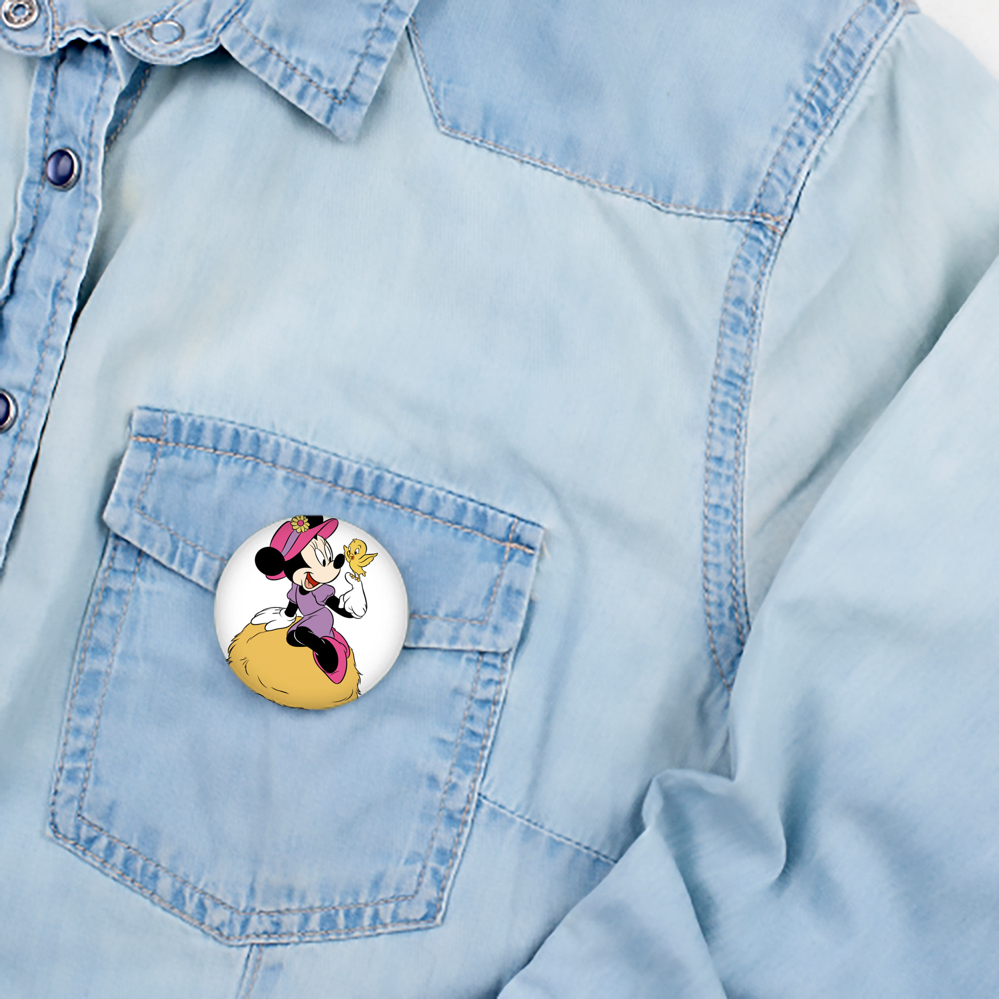 ミッキーマウス Mickey Mouse 6cm 缶バッジ 複数セット