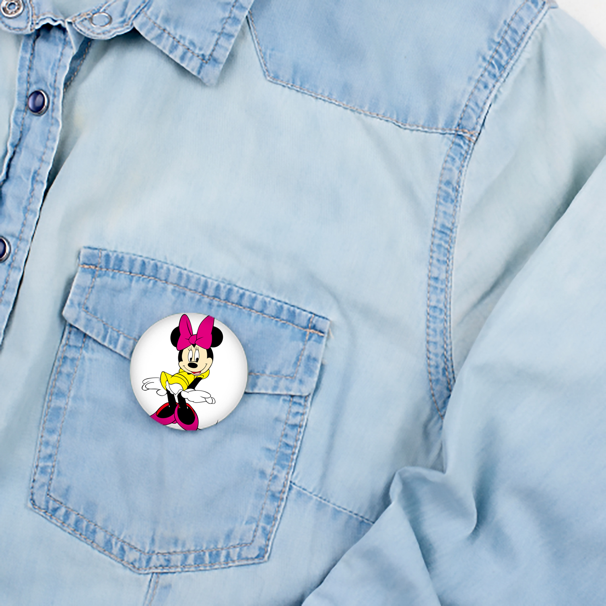 ミッキーマウス Mickey Mouse 6cm 缶バッジ 複数セット