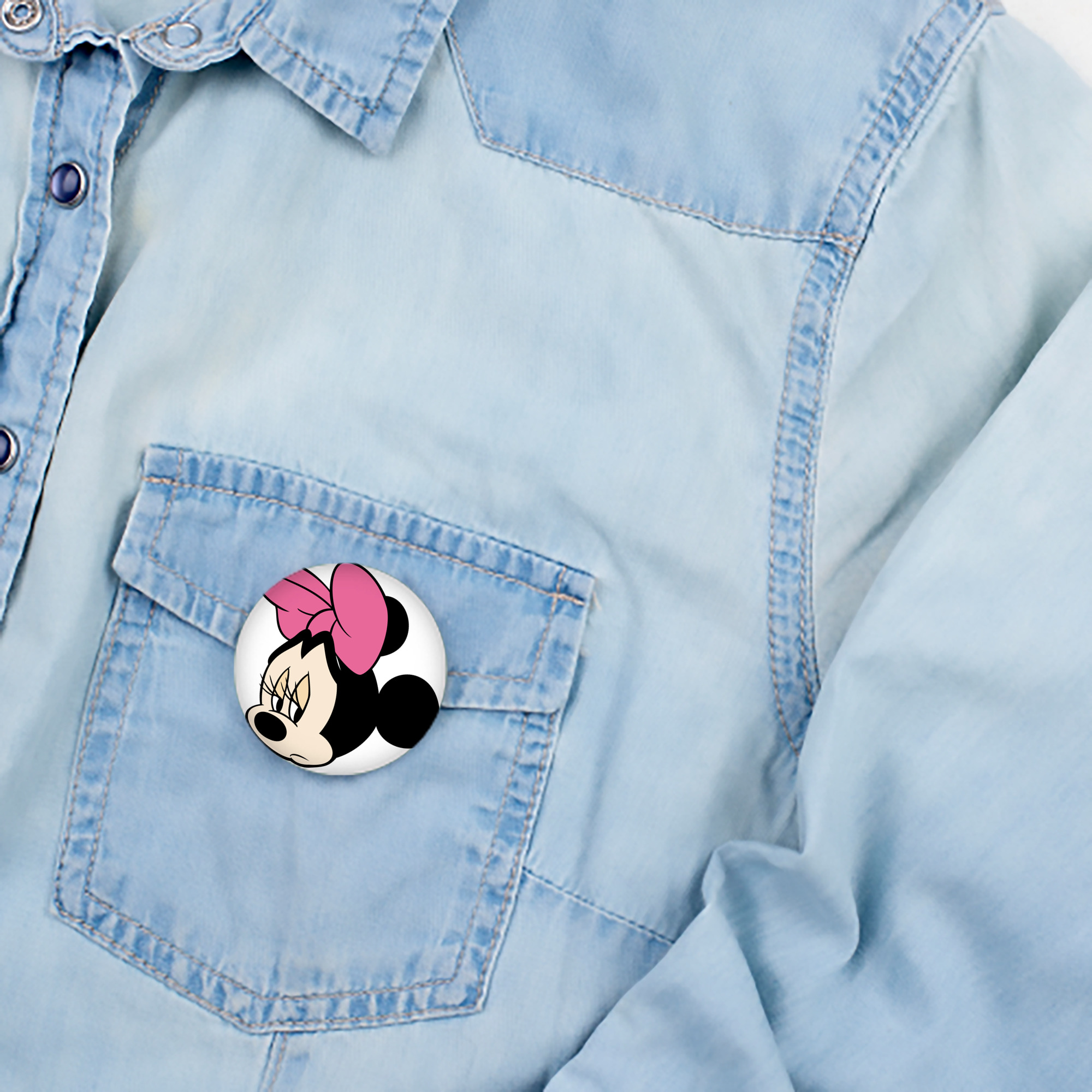 ミッキーマウス Mickey Mouse 6cm 缶バッジ 複数セット