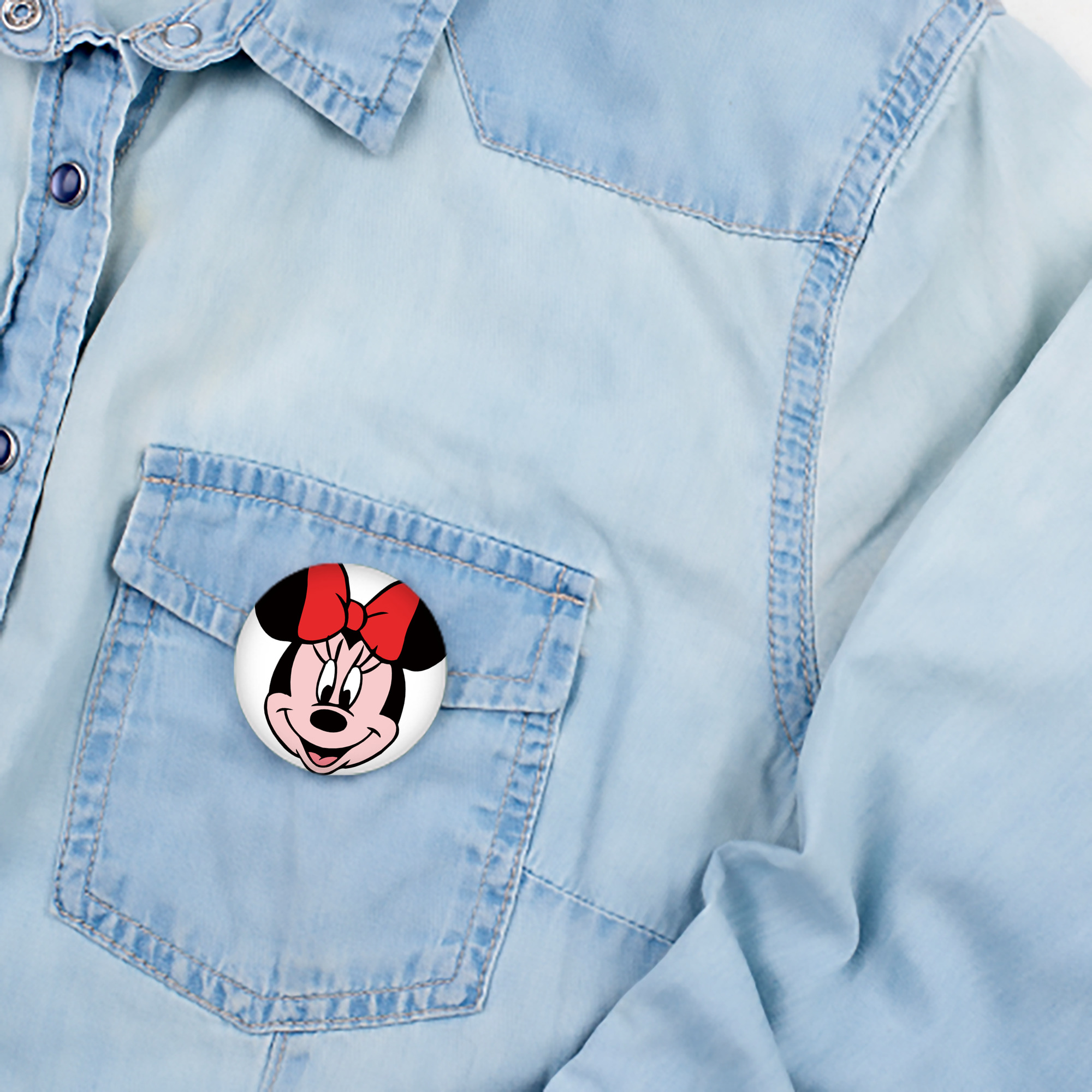 ミッキーマウス Mickey Mouse 6cm 缶バッジ 複数セット