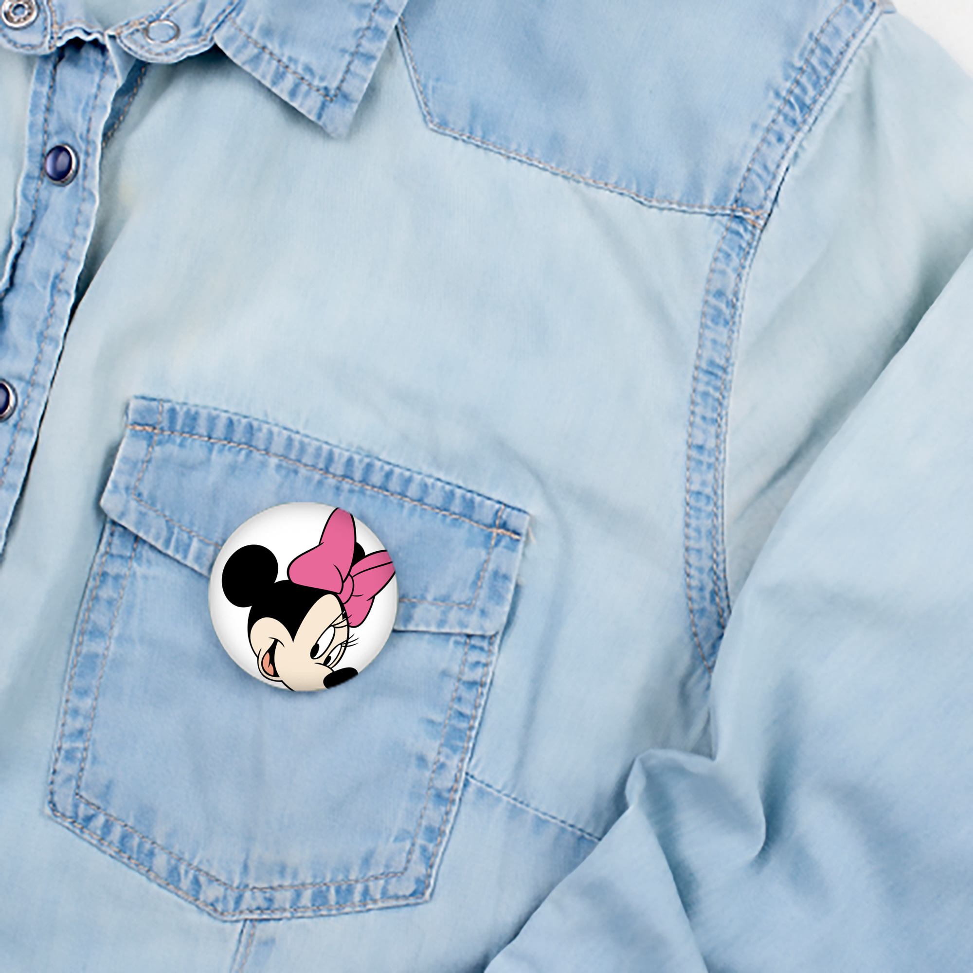 ミッキーマウス Mickey Mouse 6cm 缶バッジ 複数セット