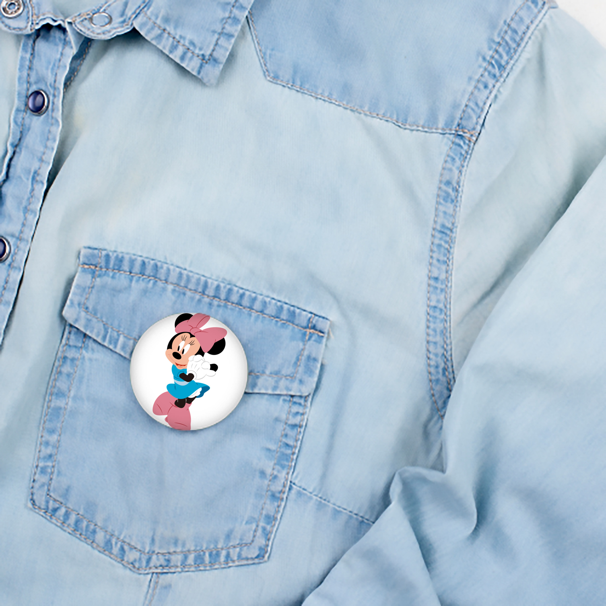 ミッキーマウス Mickey Mouse 6cm 缶バッジ 複数セット