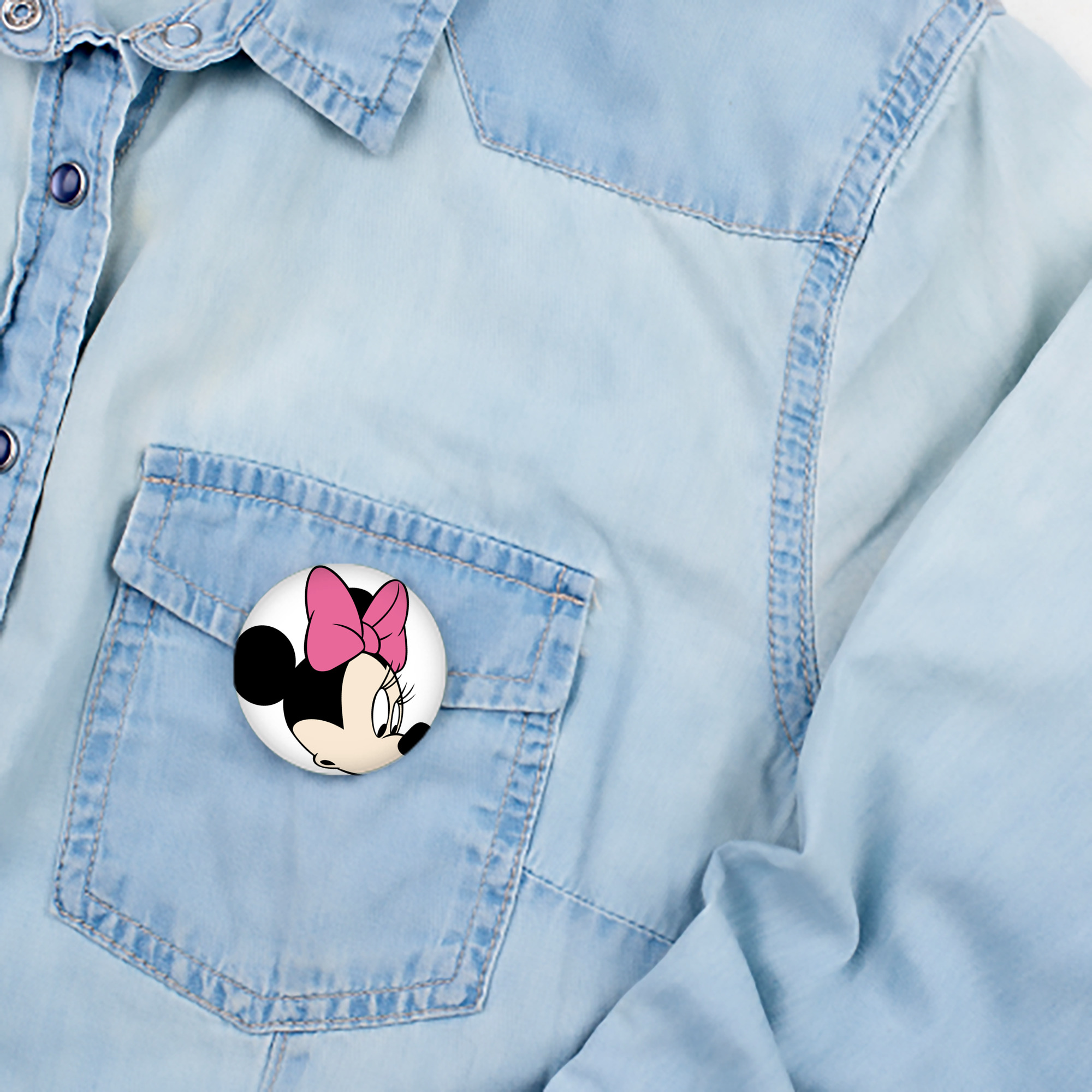 ミッキーマウス Mickey Mouse 6cm 缶バッジ 複数セット