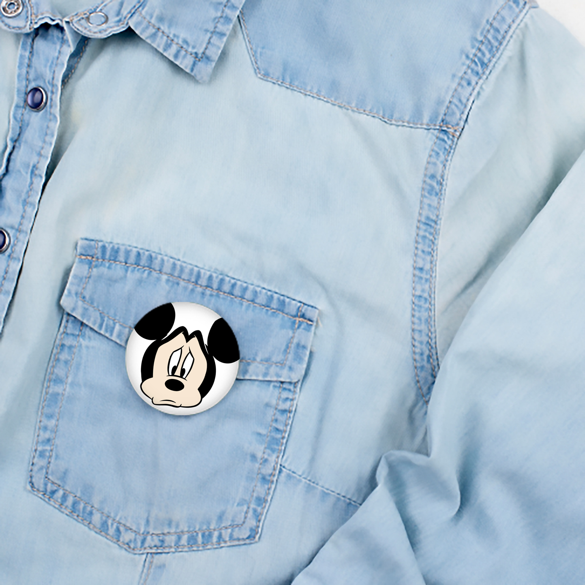 ミッキーマウス Mickey Mouse 6cm 缶バッジ 複数セット