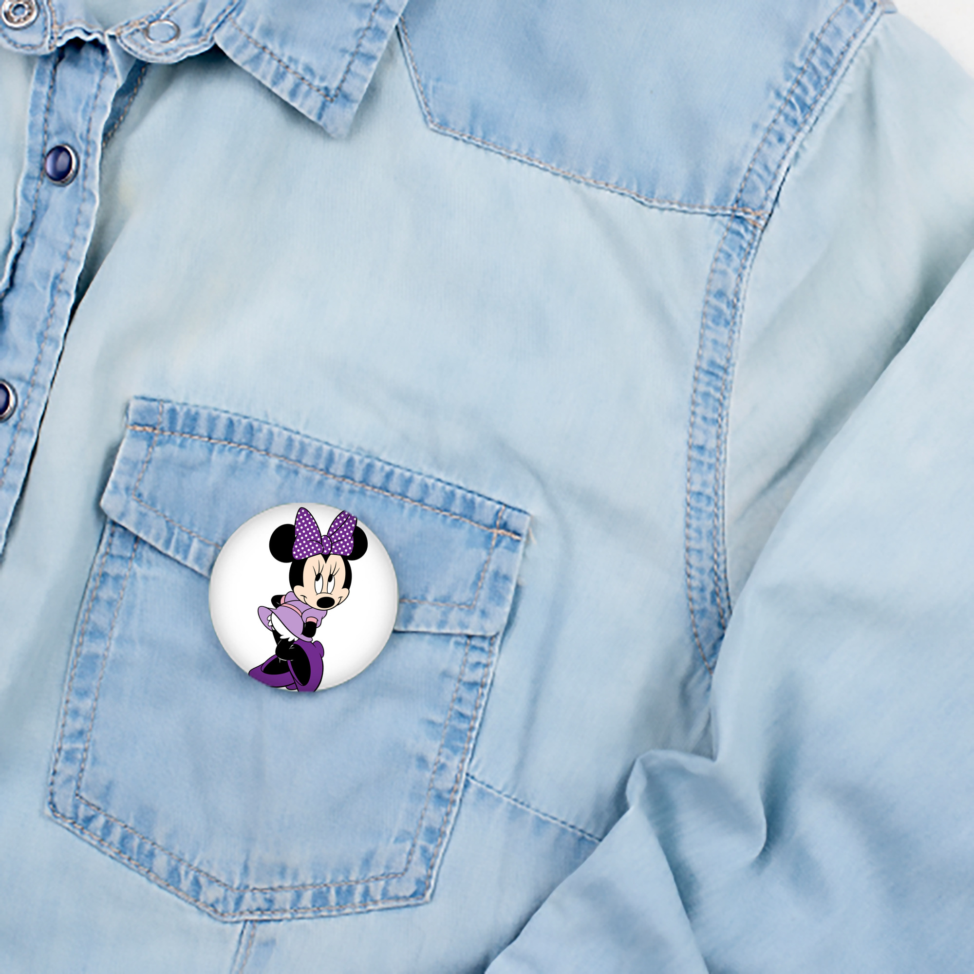 ミッキーマウス Mickey Mouse 6cm 缶バッジ 複数セット