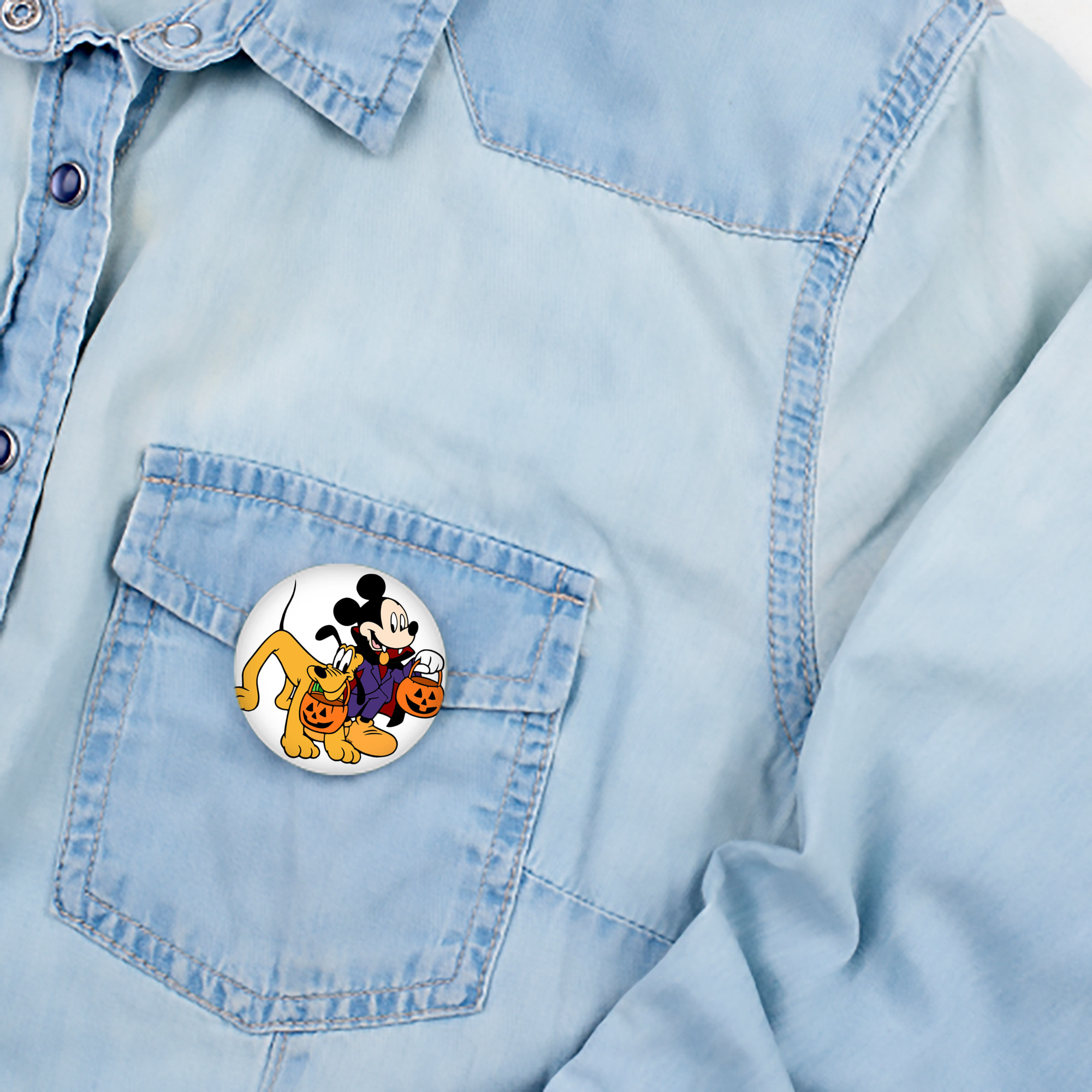 ミッキーマウス Mickey Mouse 6cm 缶バッジ 複数セット
