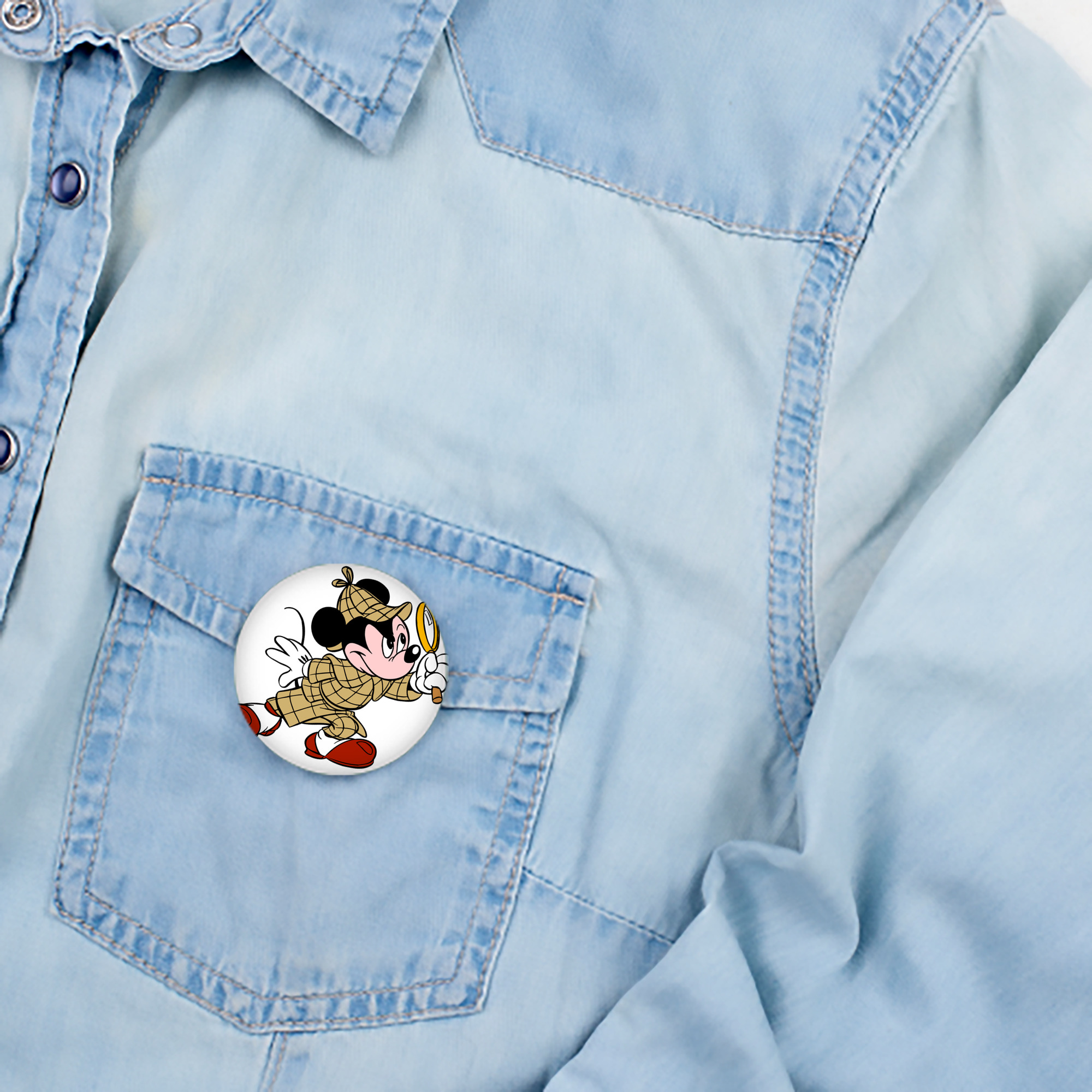 ミッキーマウス Mickey Mouse 6cm 缶バッジ 複数セット
