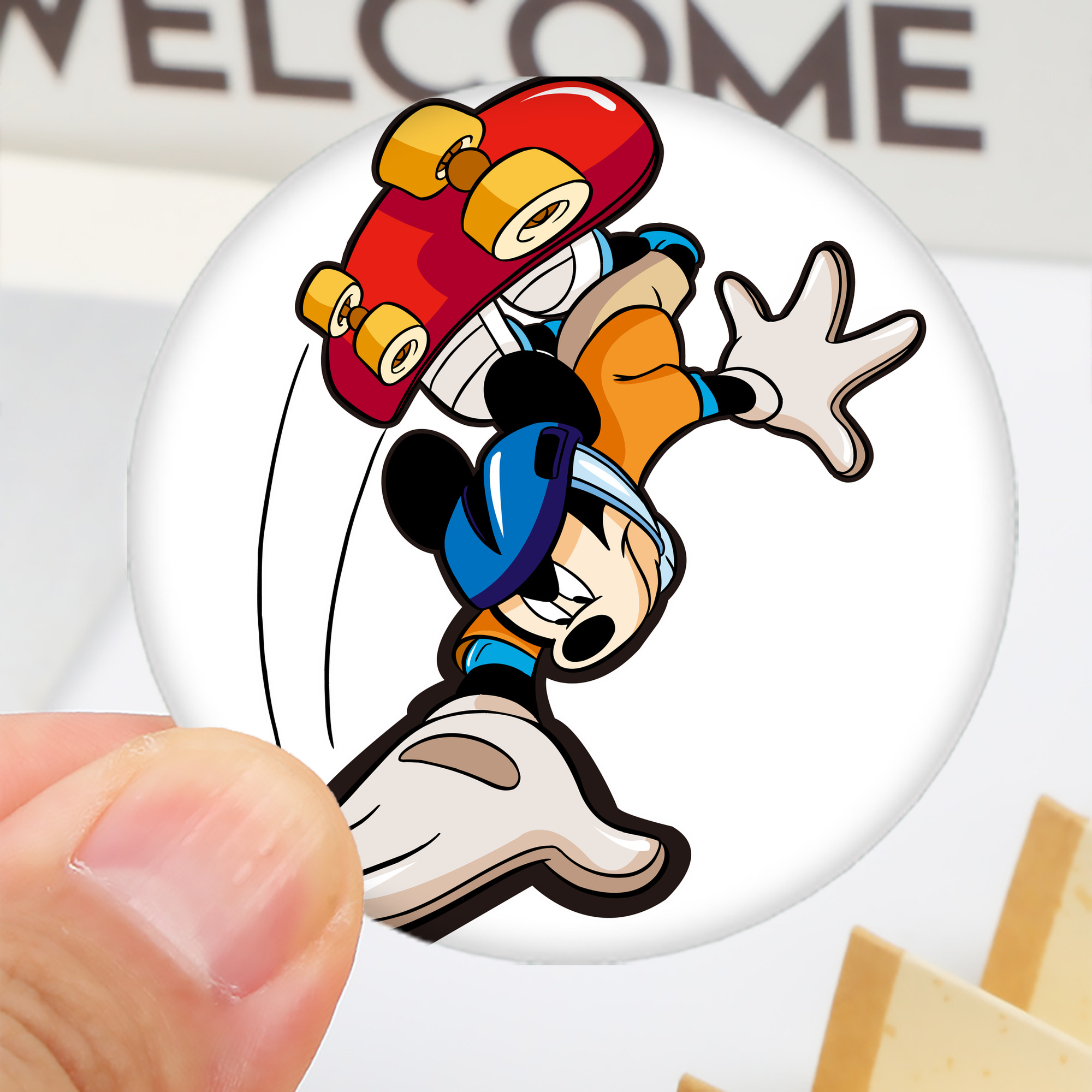 ミッキーマウス Mickey Mouse 6cm 缶バッジ 複数セット