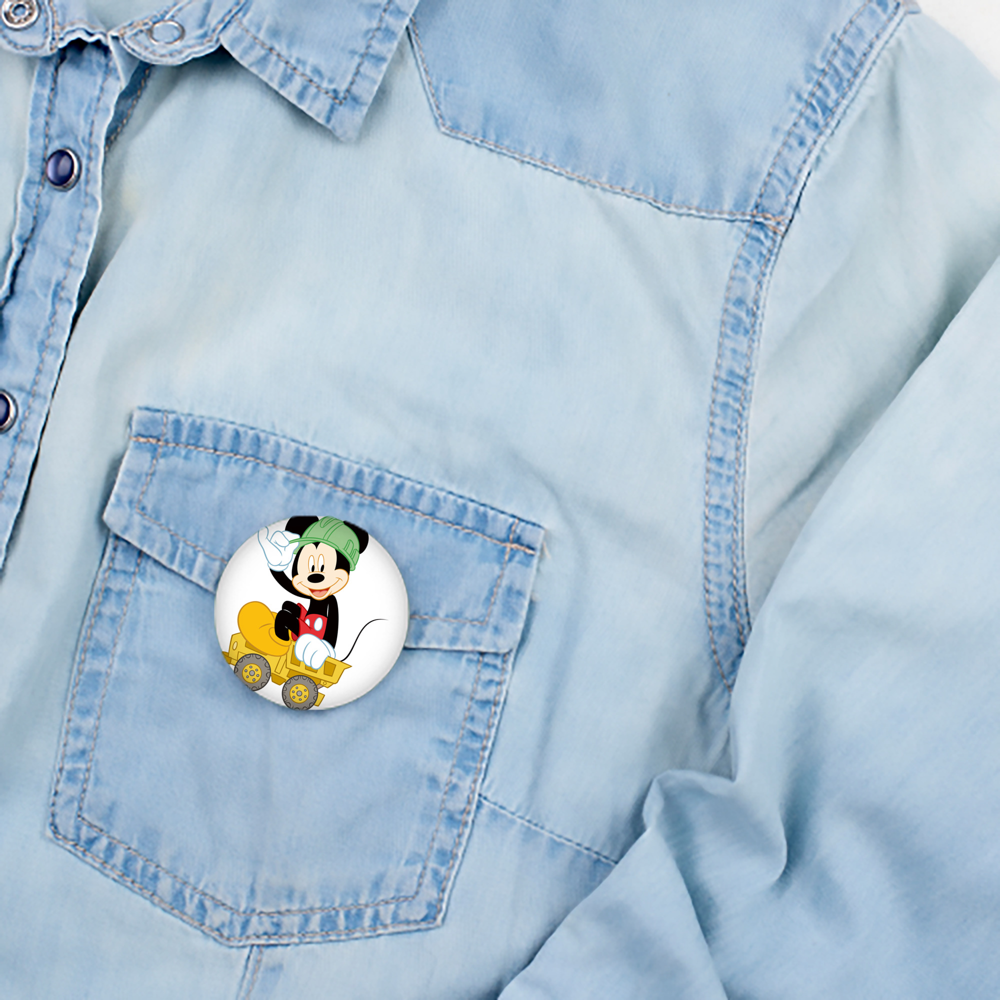 ミッキーマウス Mickey Mouse 6cm 缶バッジ 複数セット