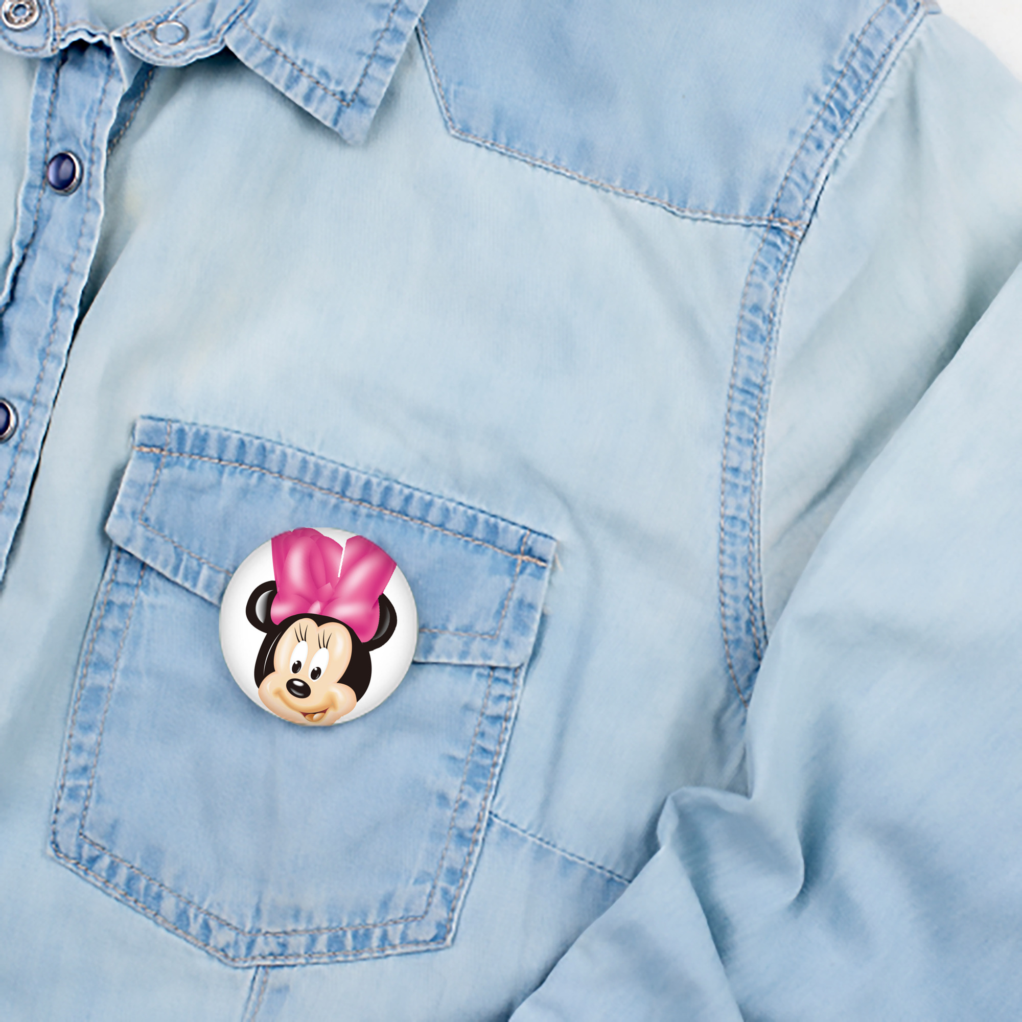 ミッキーマウス Mickey Mouse 6cm 缶バッジ 複数セット