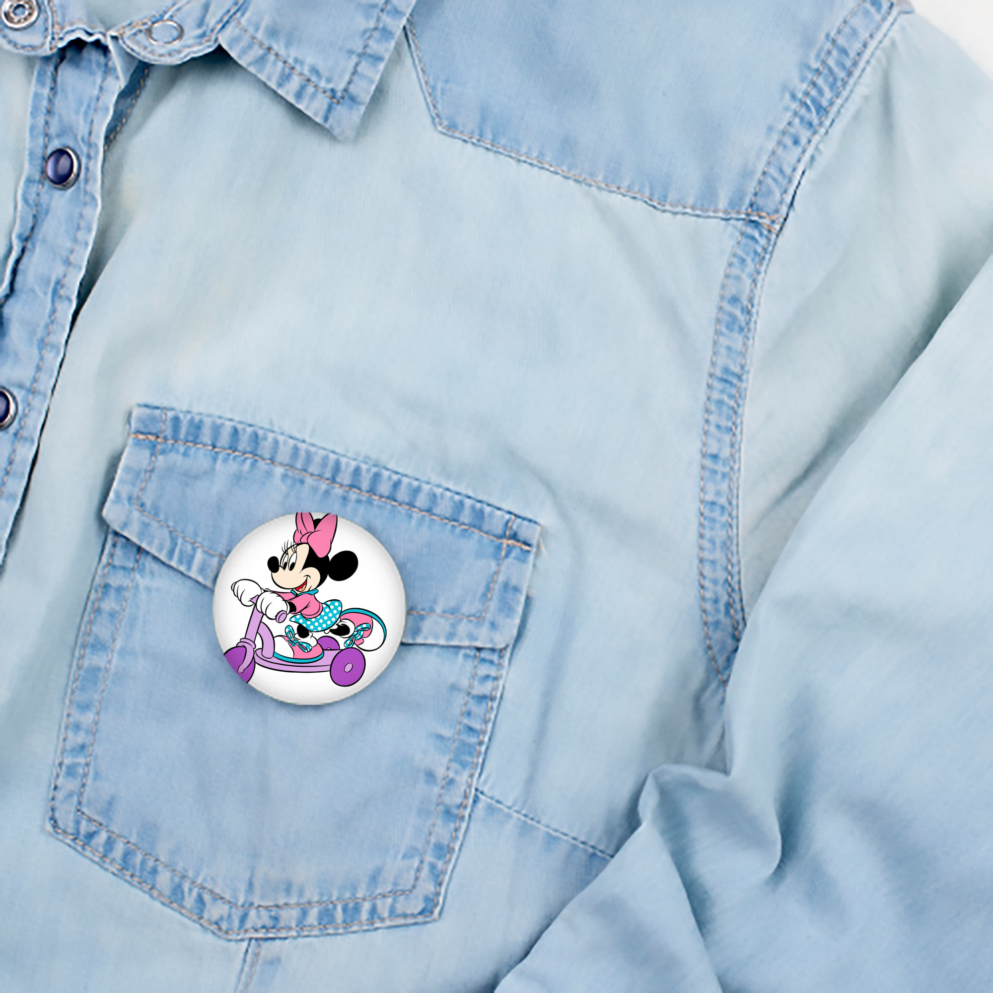 ミッキーマウス Mickey Mouse 6cm 缶バッジ 複数セット