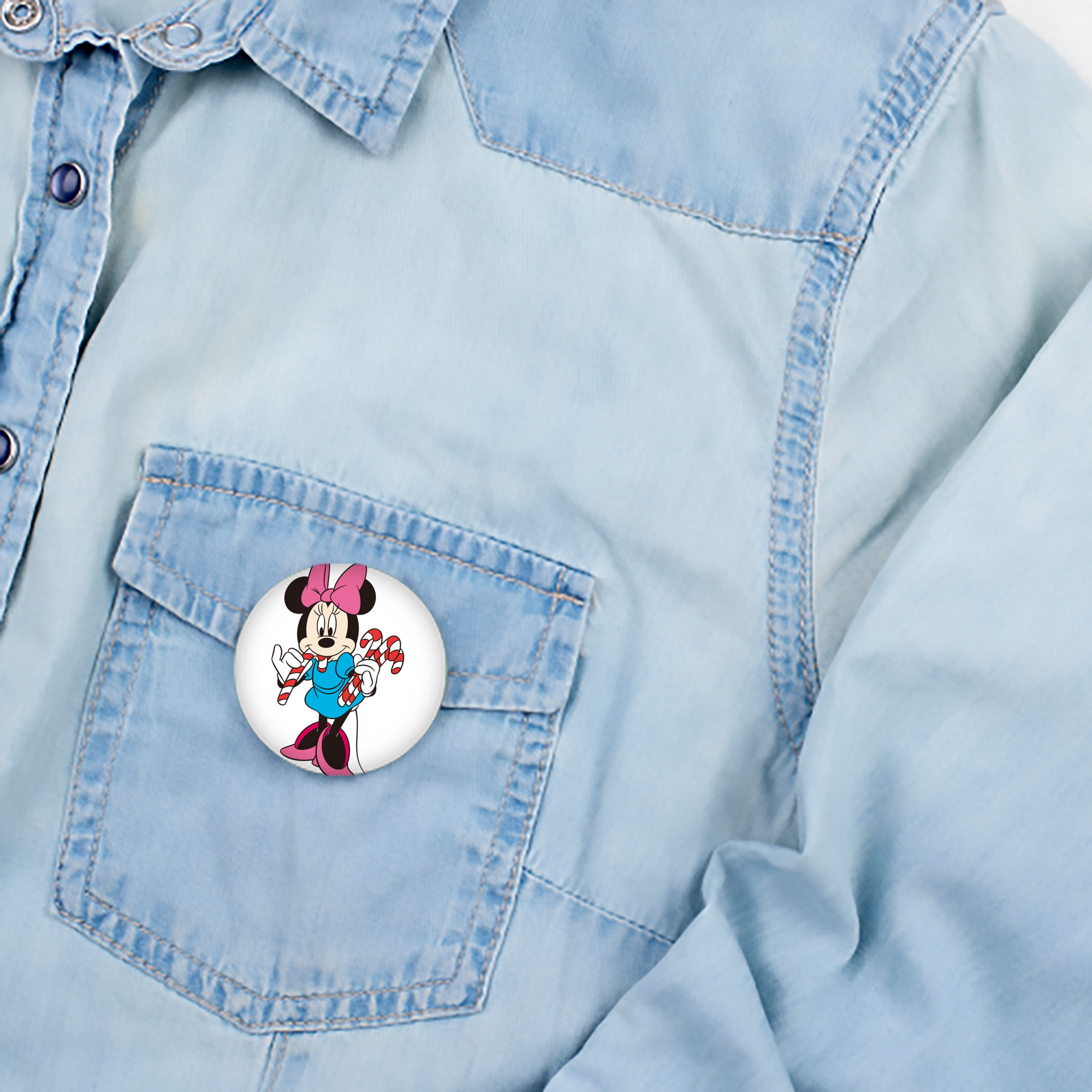 ミッキーマウス Mickey Mouse 6cm 缶バッジ 複数セット