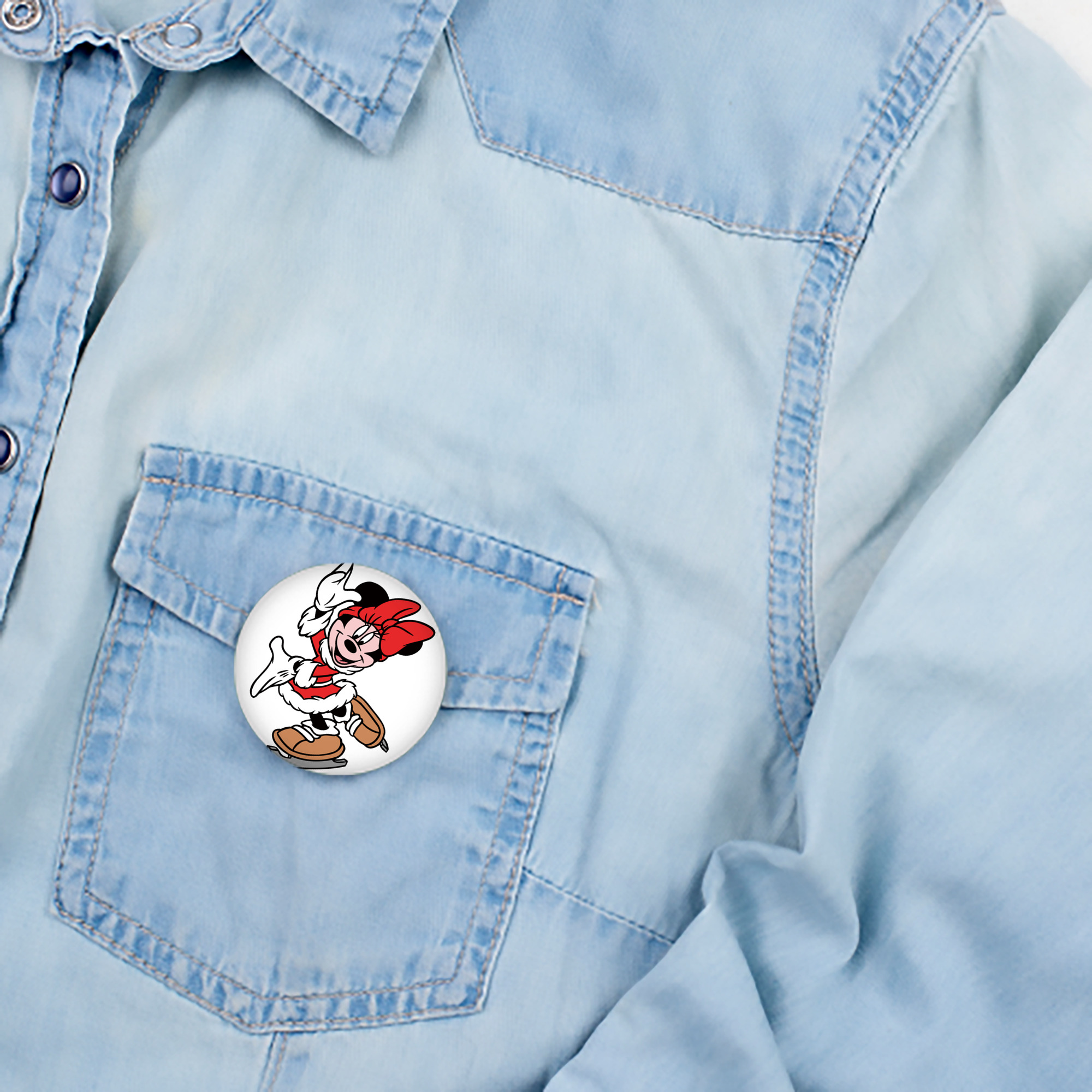 ミッキーマウス Mickey Mouse 6cm 缶バッジ 複数セット
