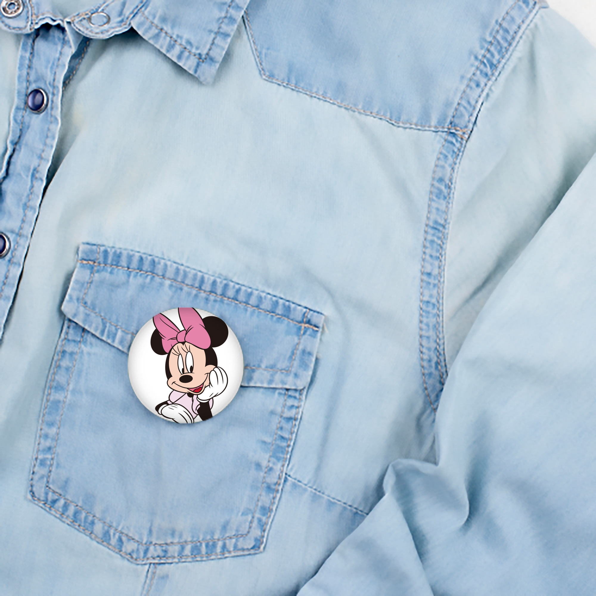 ミッキーマウス Mickey Mouse 6cm 缶バッジ 複数セット