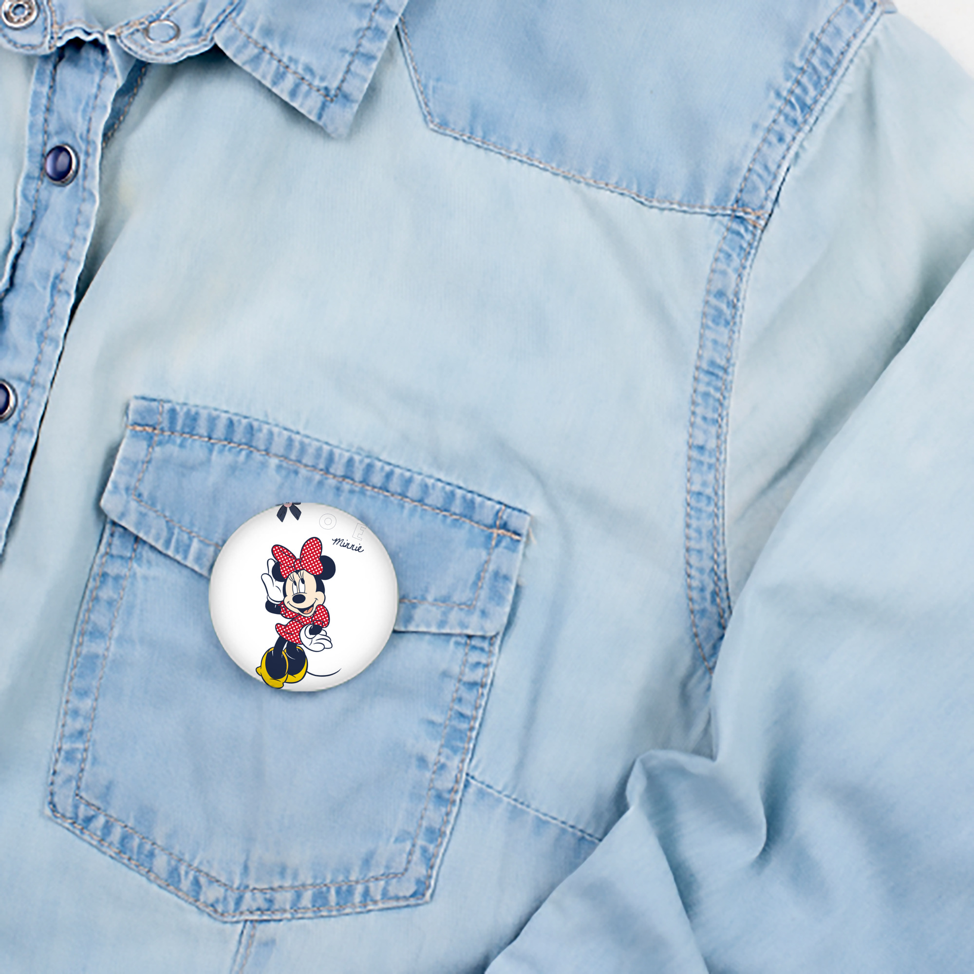ミッキーマウス Mickey Mouse 6cm 缶バッジ 複数セット