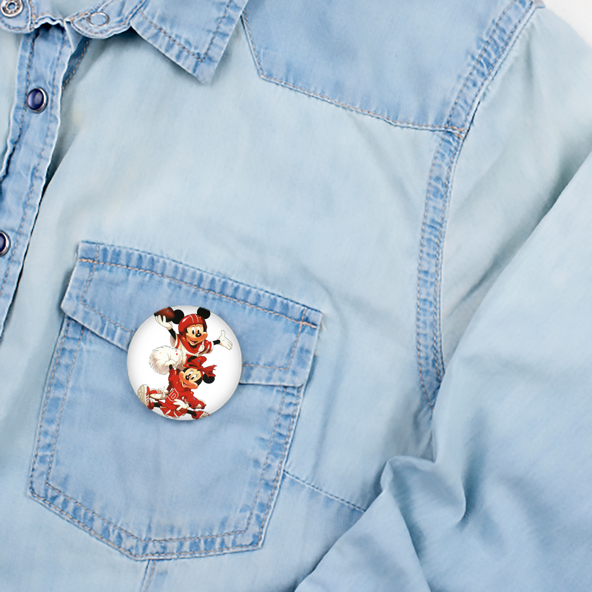 ミッキーマウス Mickey Mouse 6cm 缶バッジ 複数セット
