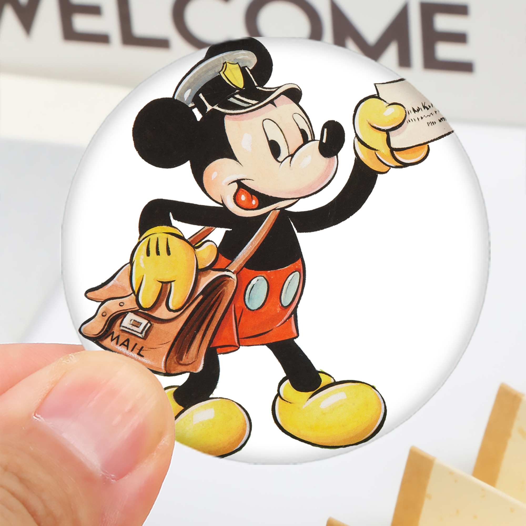 ミッキーマウス Mickey Mouse 6cm 缶バッジ 複数セット