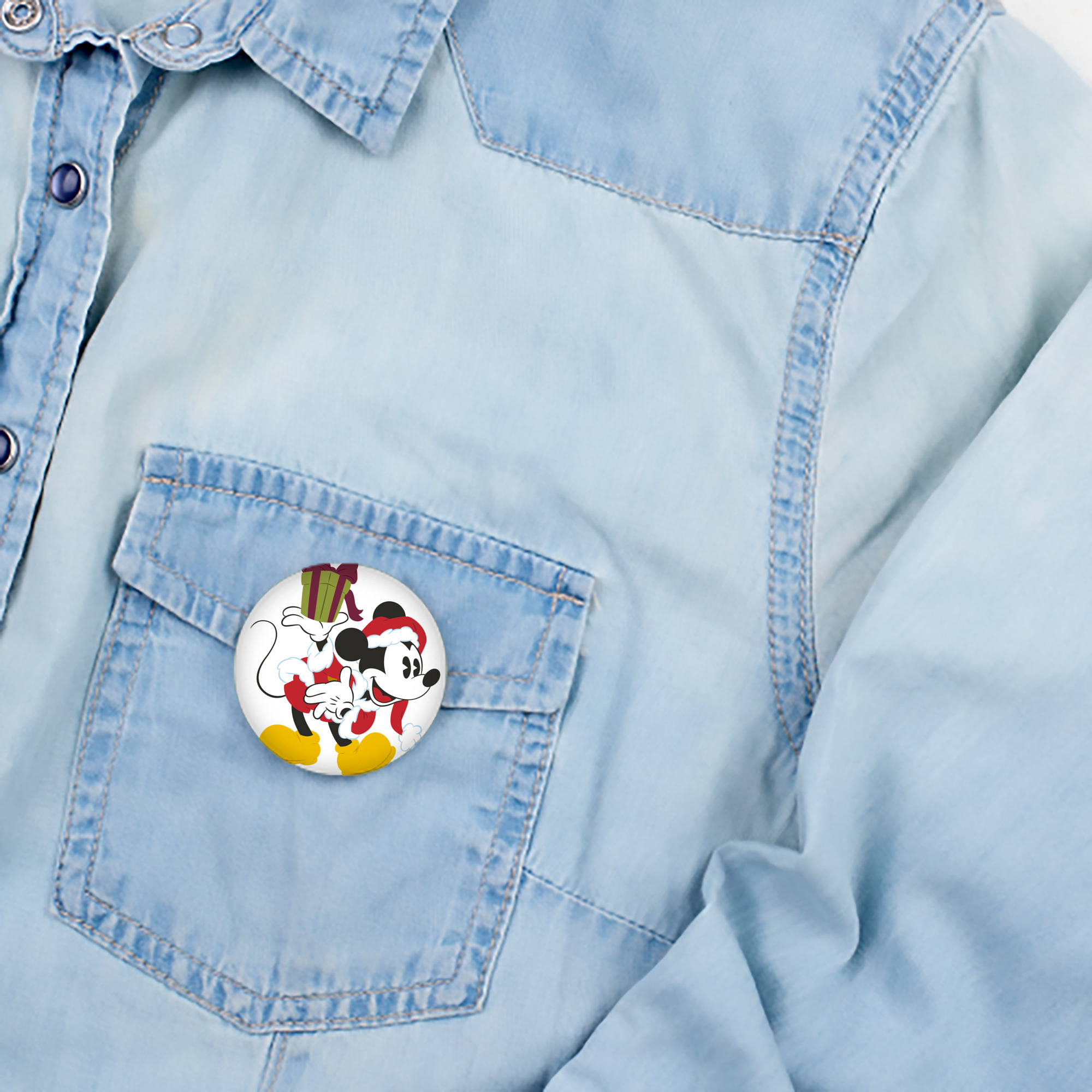 ミッキーマウス Mickey Mouse 6cm 缶バッジ 複数セット