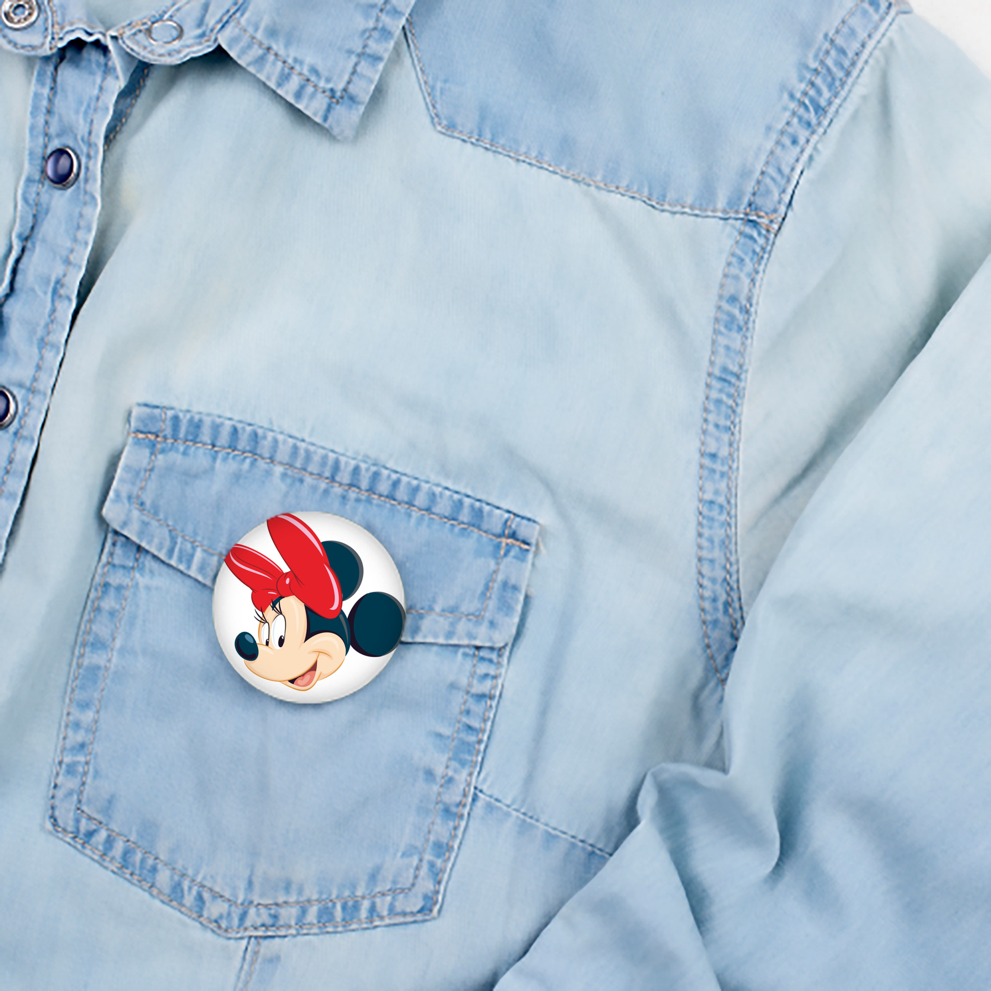 ミッキーマウス Mickey Mouse 6cm 缶バッジ 複数セット