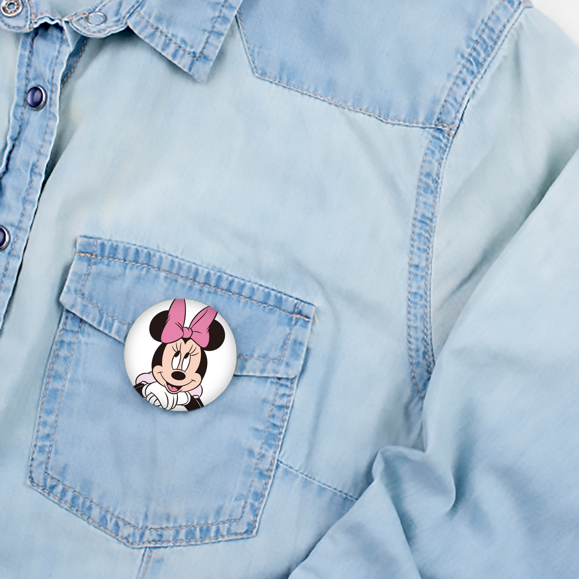 ミッキーマウス Mickey Mouse 6cm 缶バッジ 複数セット