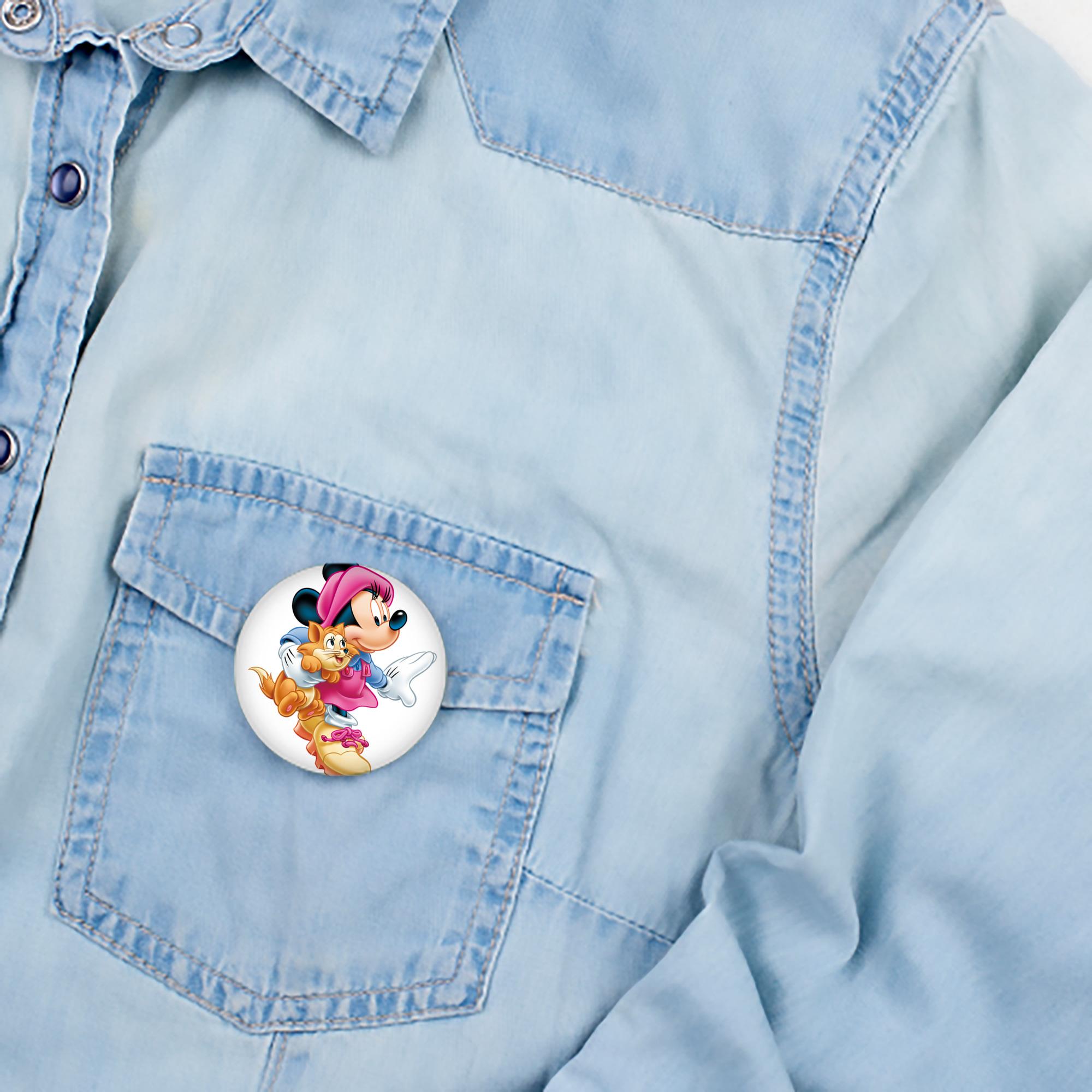 ミッキーマウス Mickey Mouse 6cm 缶バッジ 複数セット