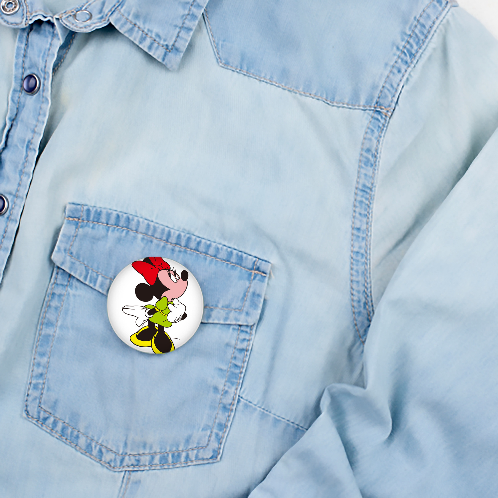 ミッキーマウス Mickey Mouse 6cm 缶バッジ 複数セット
