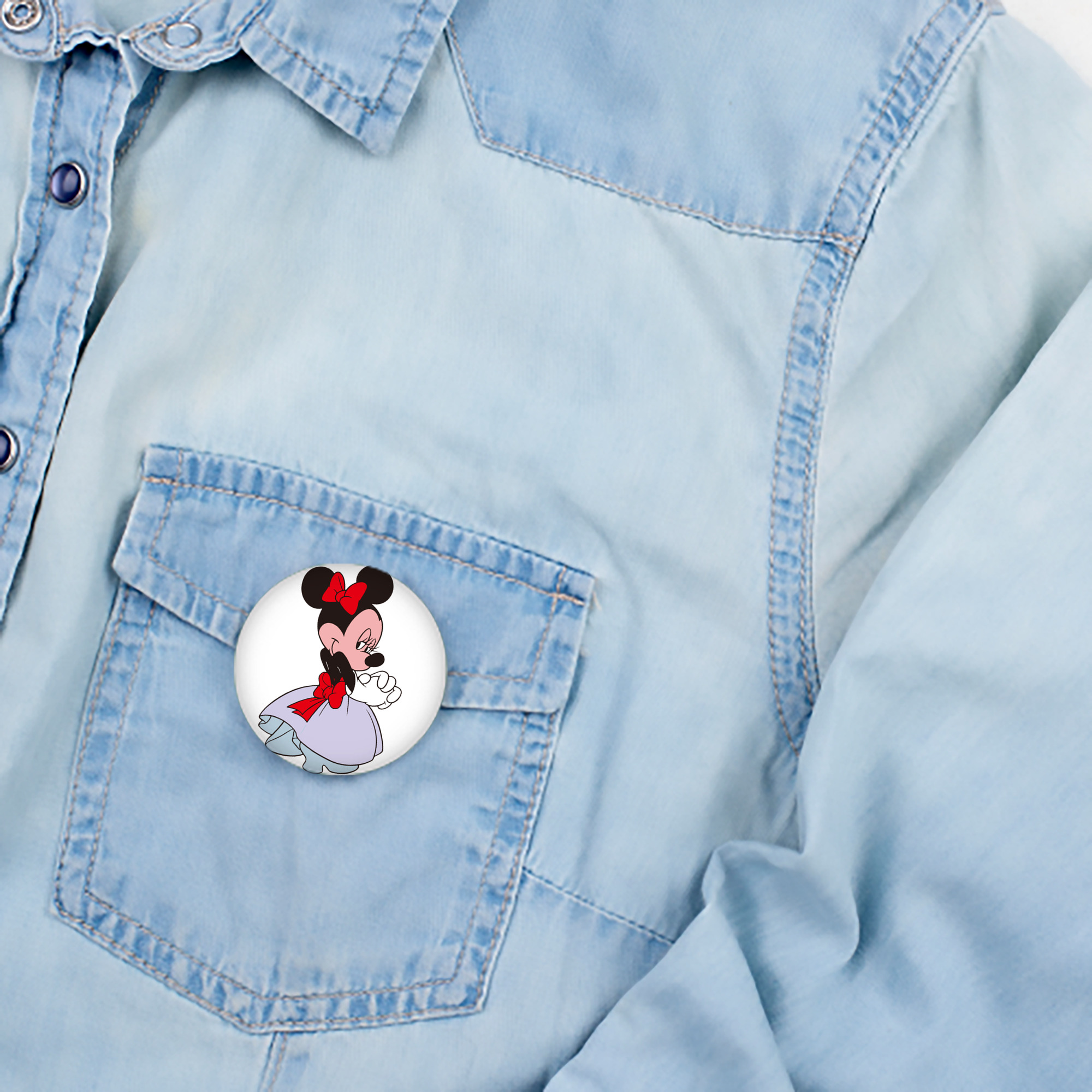 ミッキーマウス Mickey Mouse 6cm 缶バッジ 複数セット