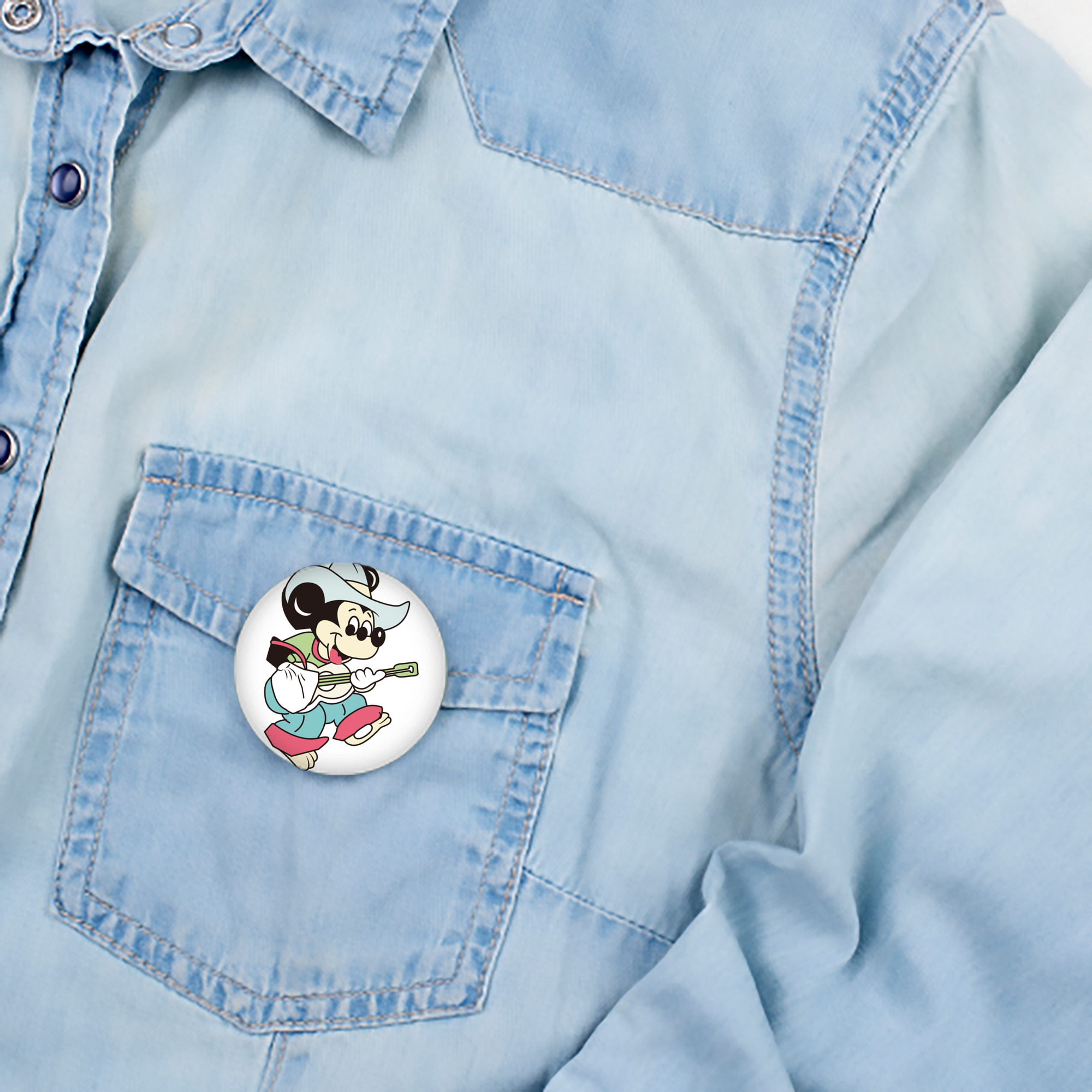 ミッキーマウス Mickey Mouse 6cm 缶バッジ 複数セット