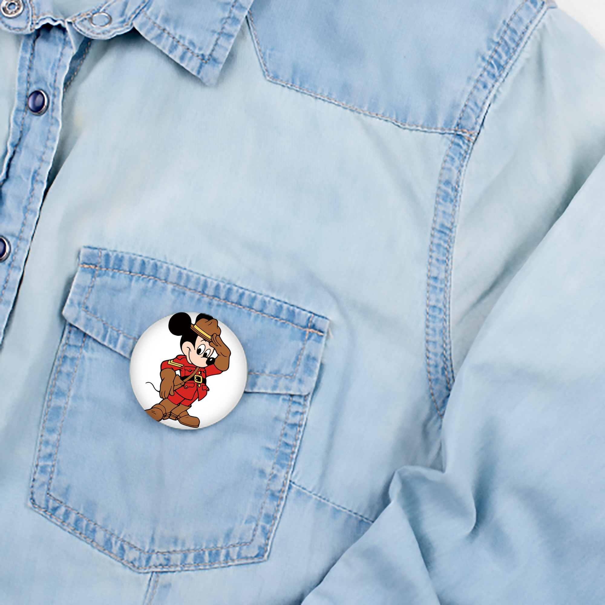 ミッキーマウス Mickey Mouse 6cm 缶バッジ 複数セット