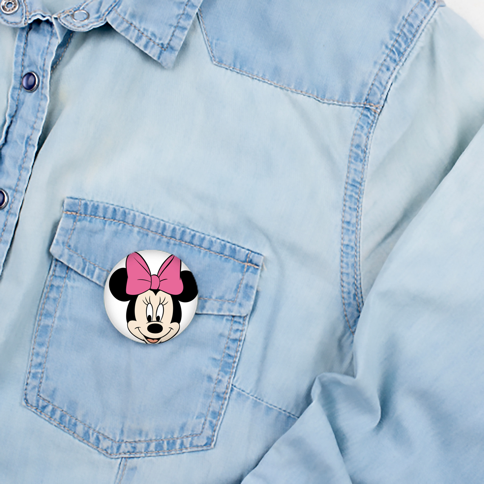 ミッキーマウス Mickey Mouse 6cm 缶バッジ 複数セット