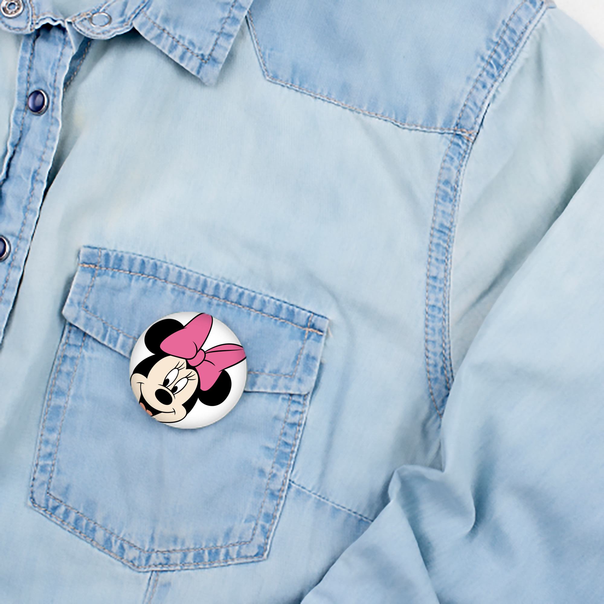 ミッキーマウス Mickey Mouse 6cm 缶バッジ 複数セット