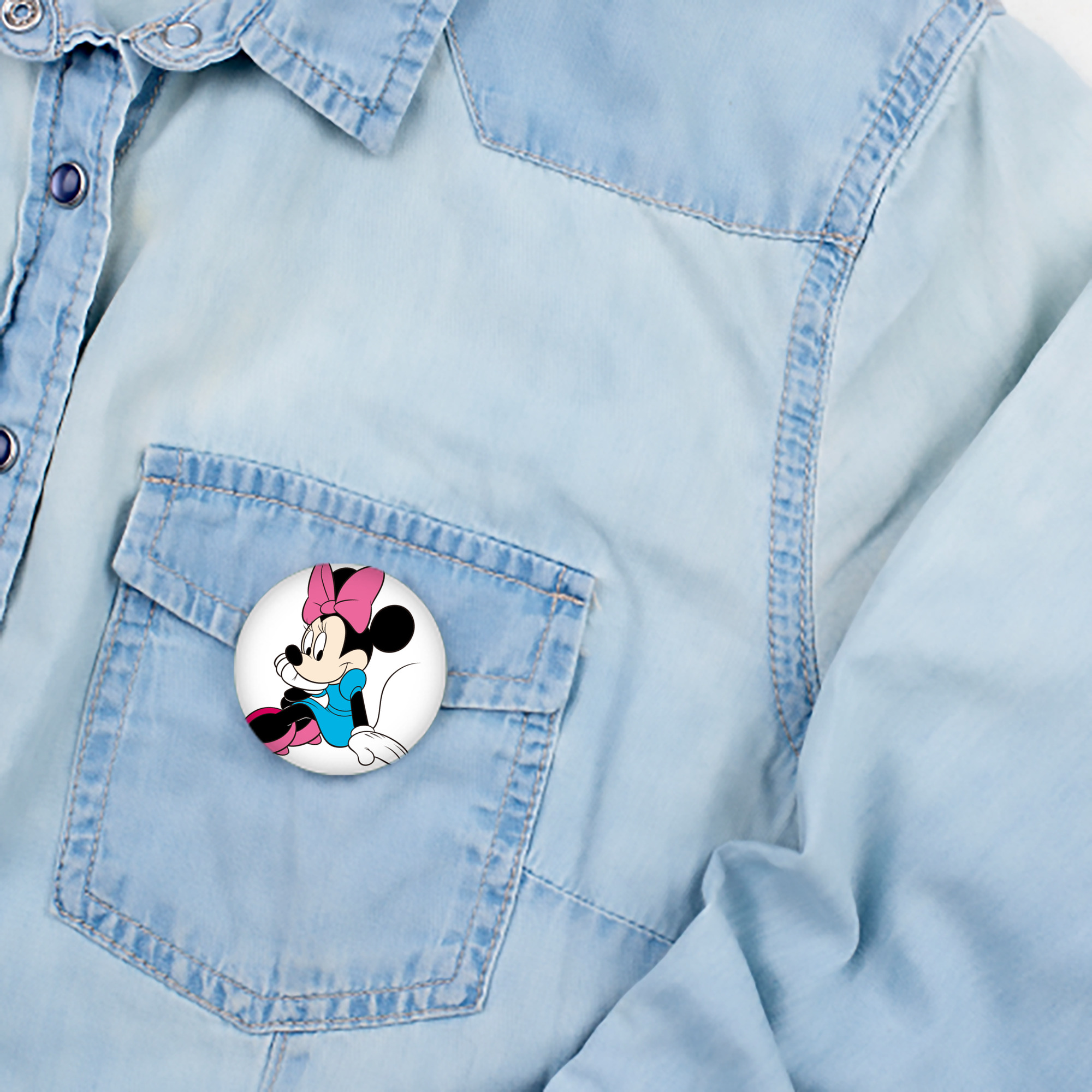 ミッキーマウス Mickey Mouse 6cm 缶バッジ 複数セット