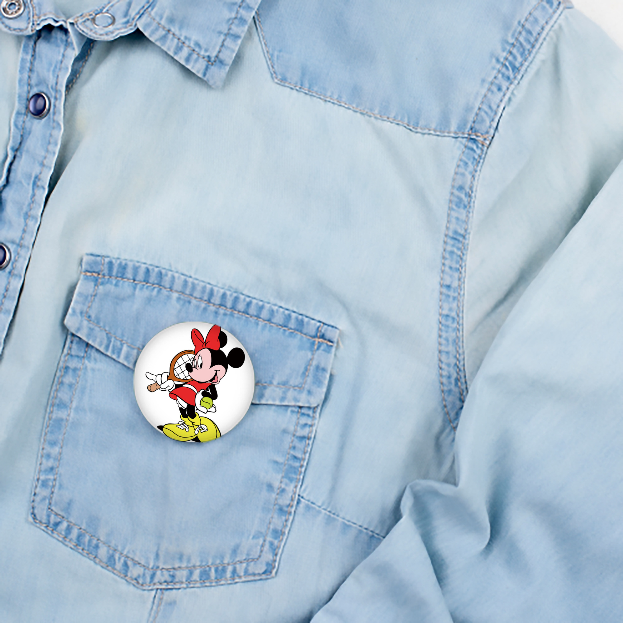 ミッキーマウス Mickey Mouse 6cm 缶バッジ 複数セット