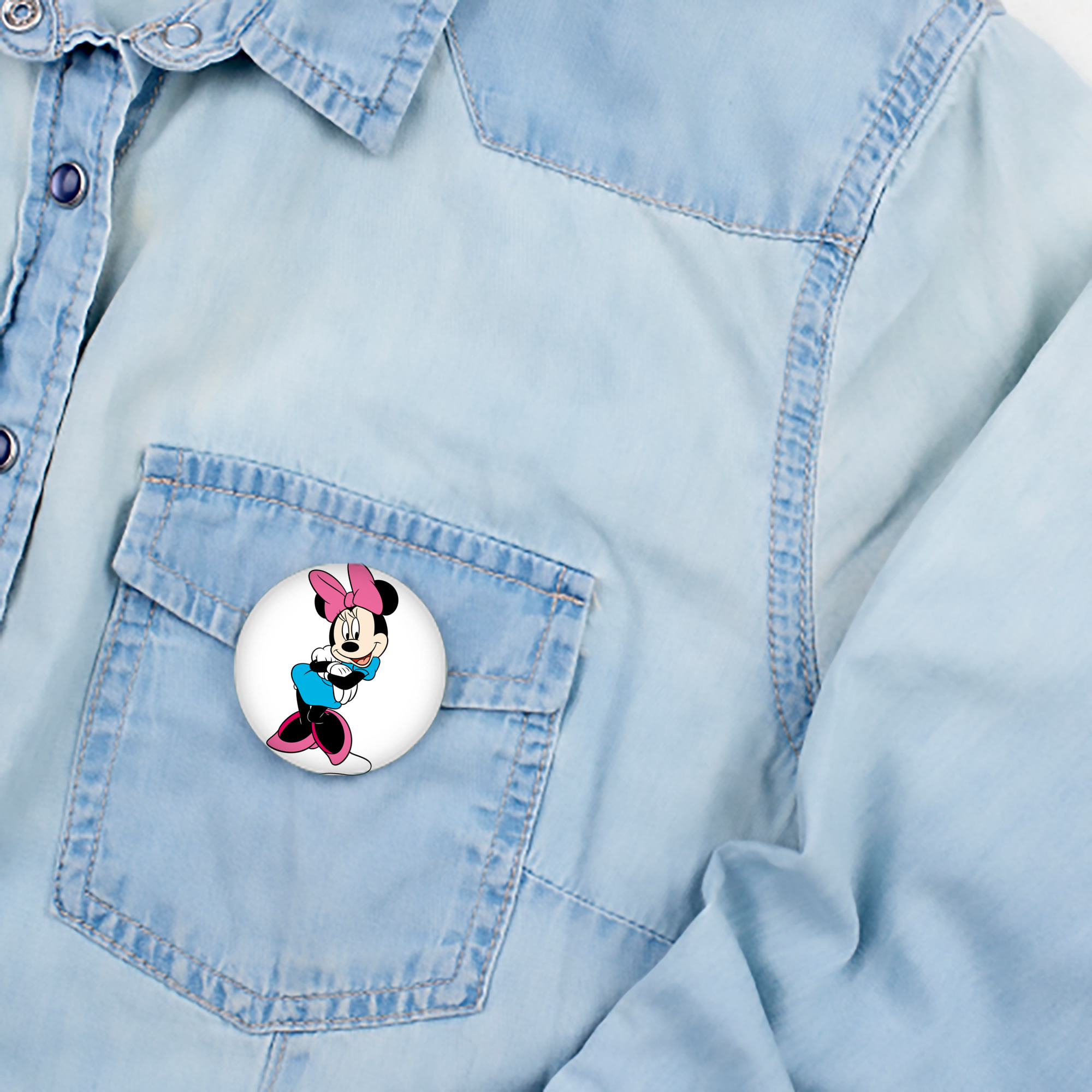 ミッキーマウス Mickey Mouse 6cm 缶バッジ 複数セット