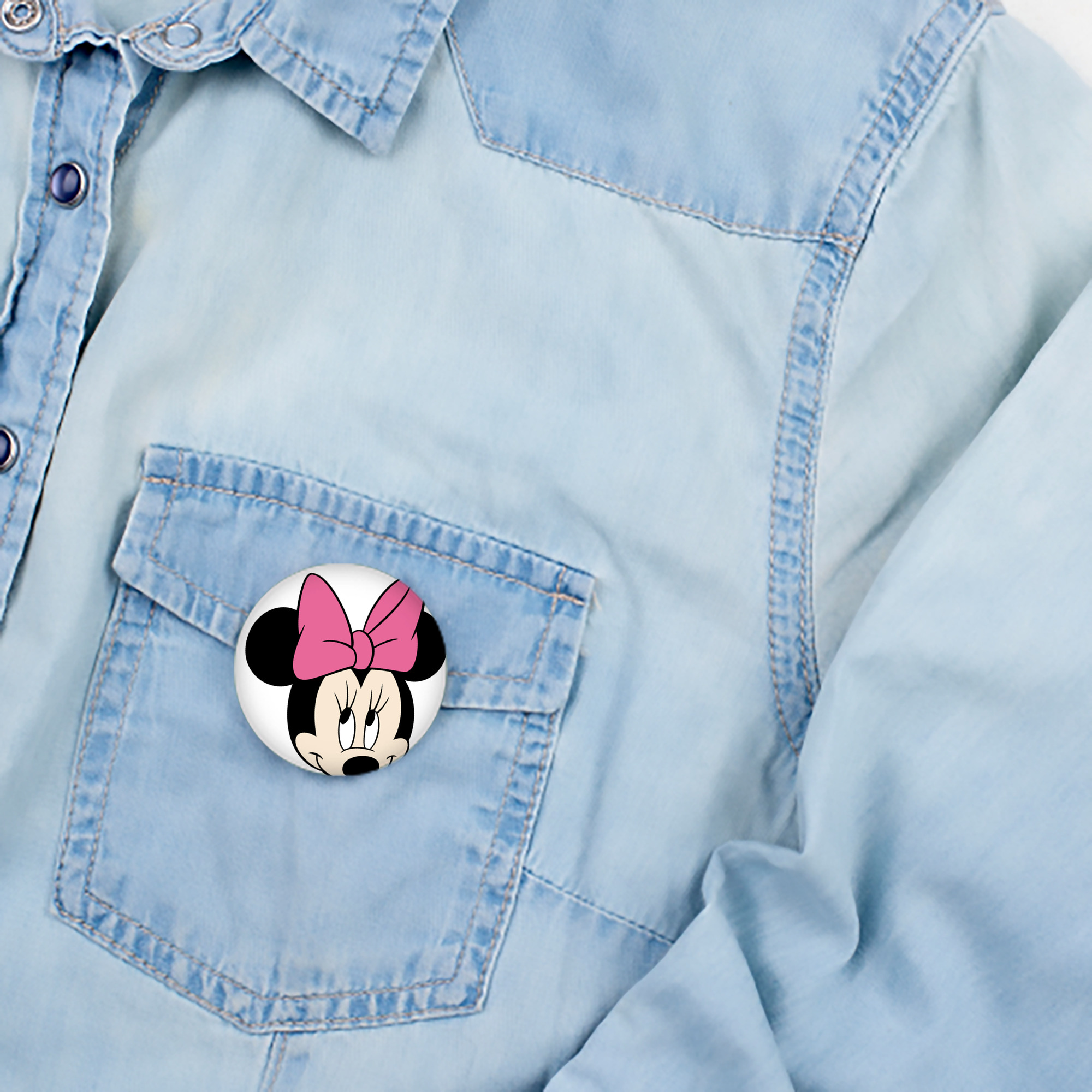 ミッキーマウス Mickey Mouse 6cm 缶バッジ 複数セット