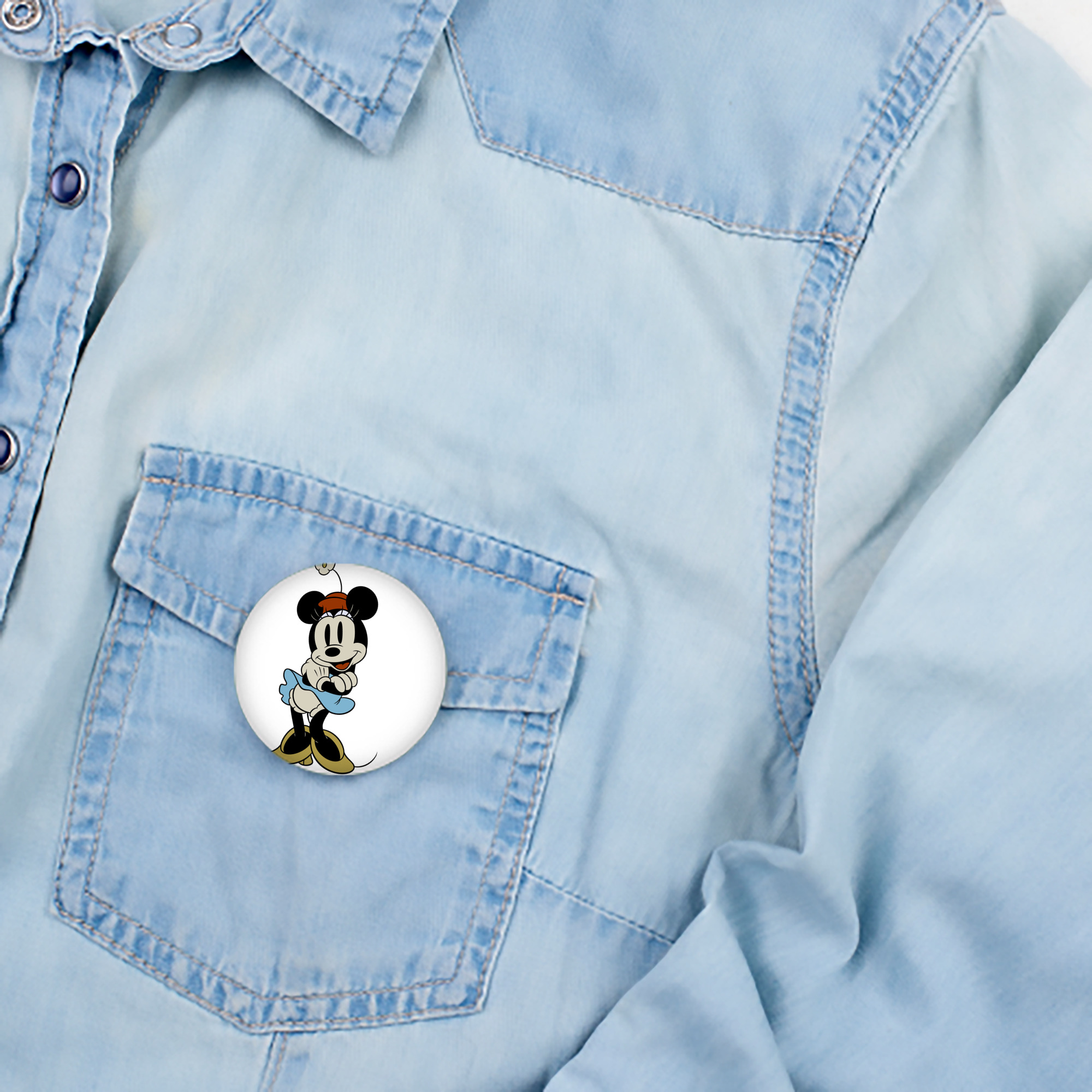 ミッキーマウス Mickey Mouse 6cm 缶バッジ 複数セット