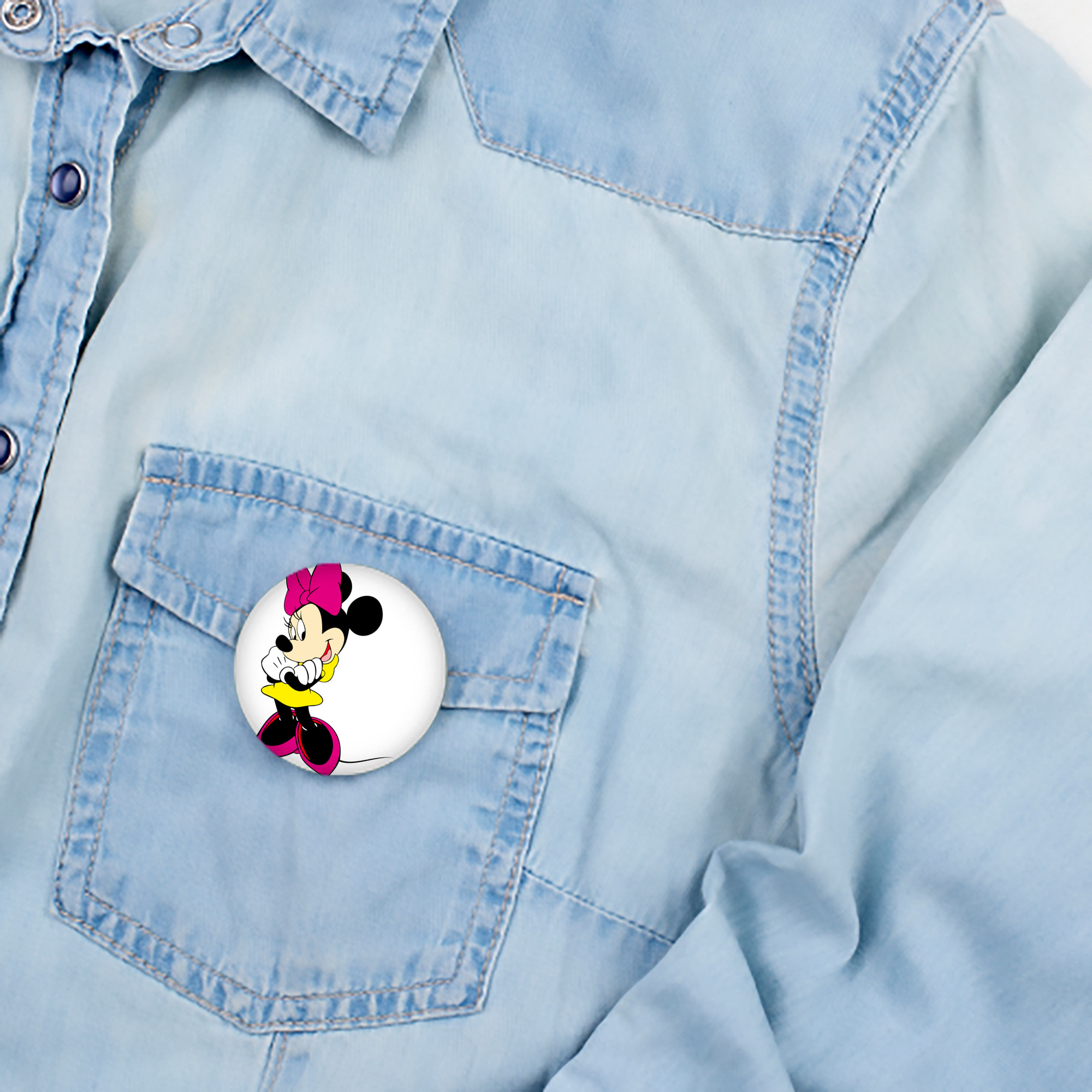 ミッキーマウス Mickey Mouse 6cm 缶バッジ 複数セット