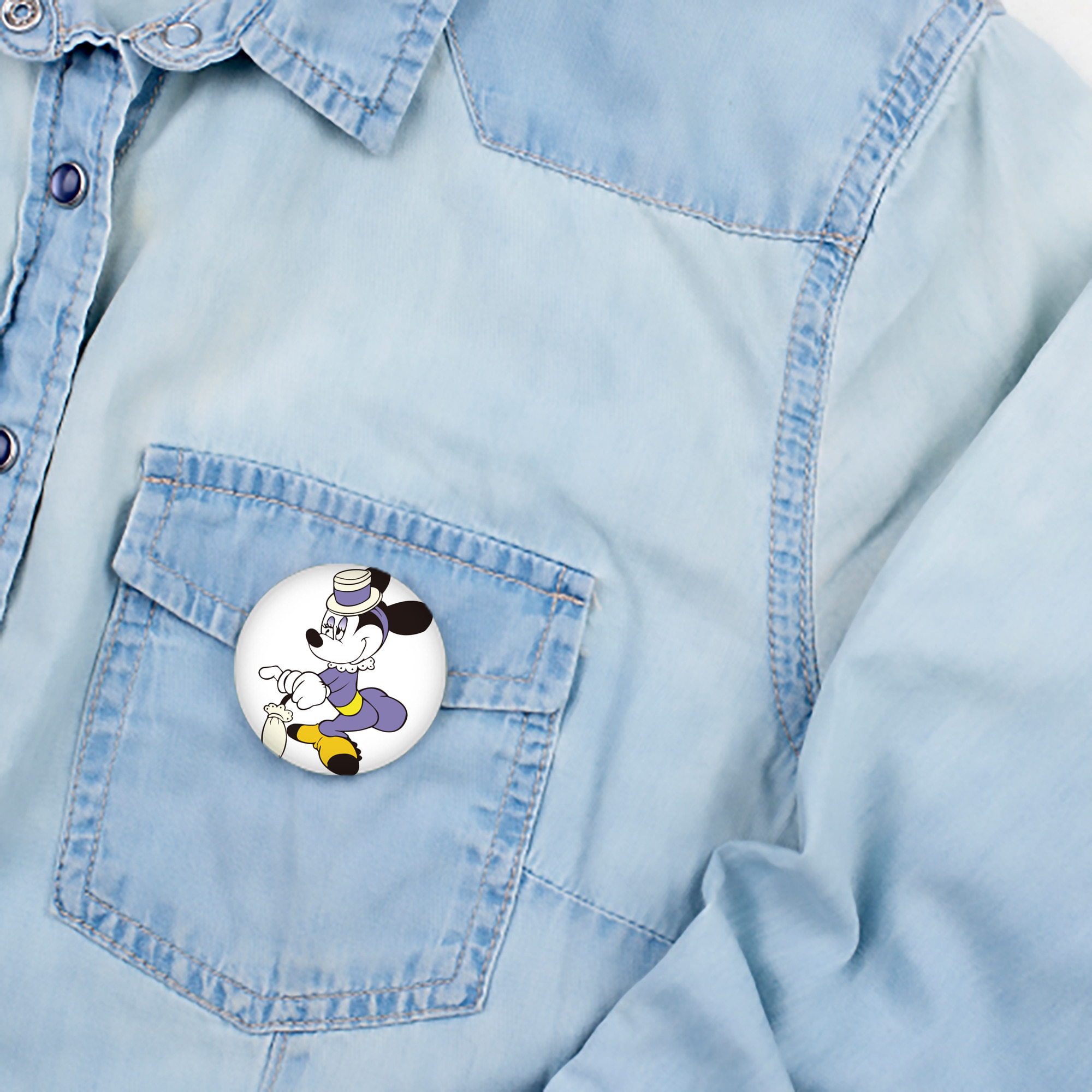 ミッキーマウス Mickey Mouse 6cm 缶バッジ 複数セット