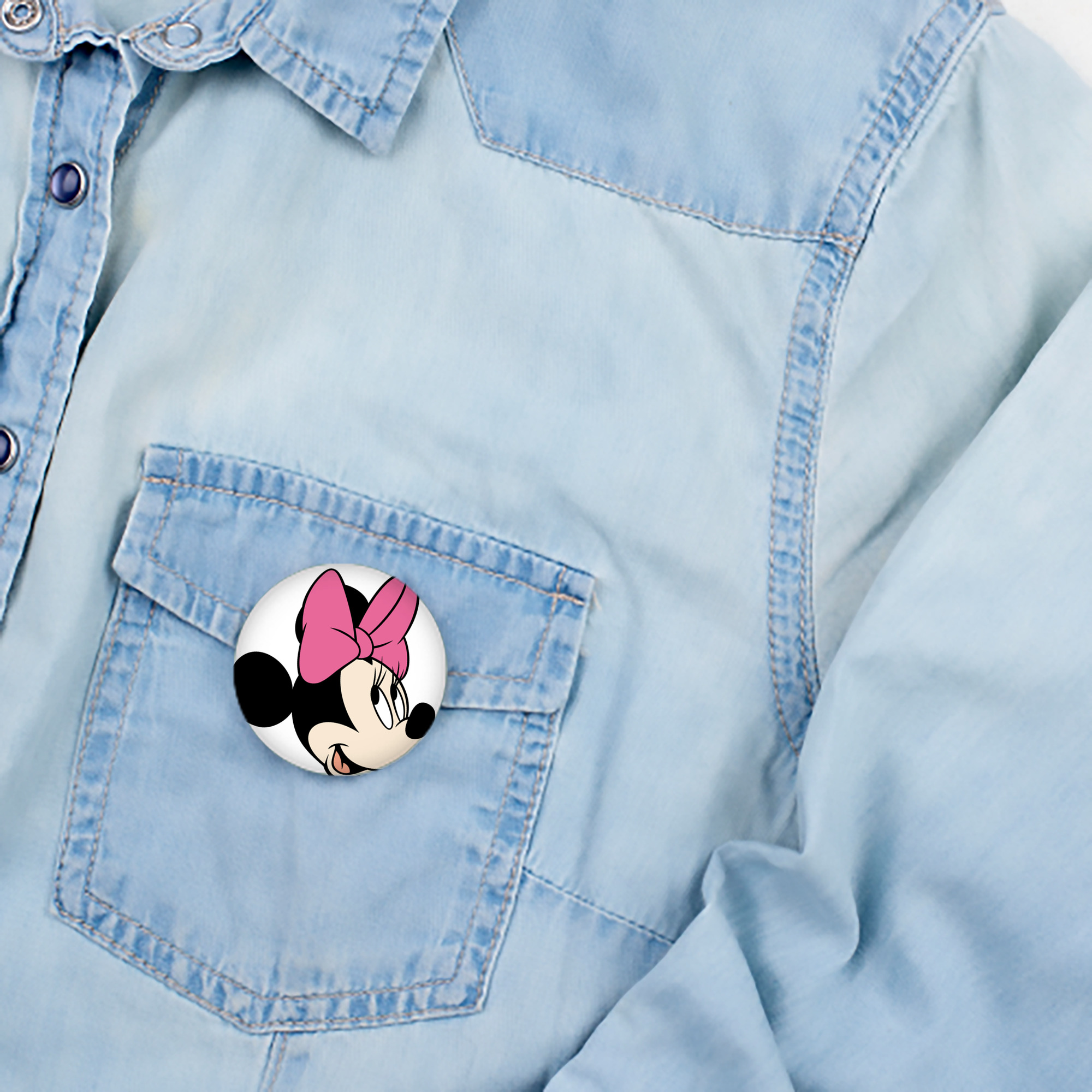 ミッキーマウス Mickey Mouse 6cm 缶バッジ 複数セット