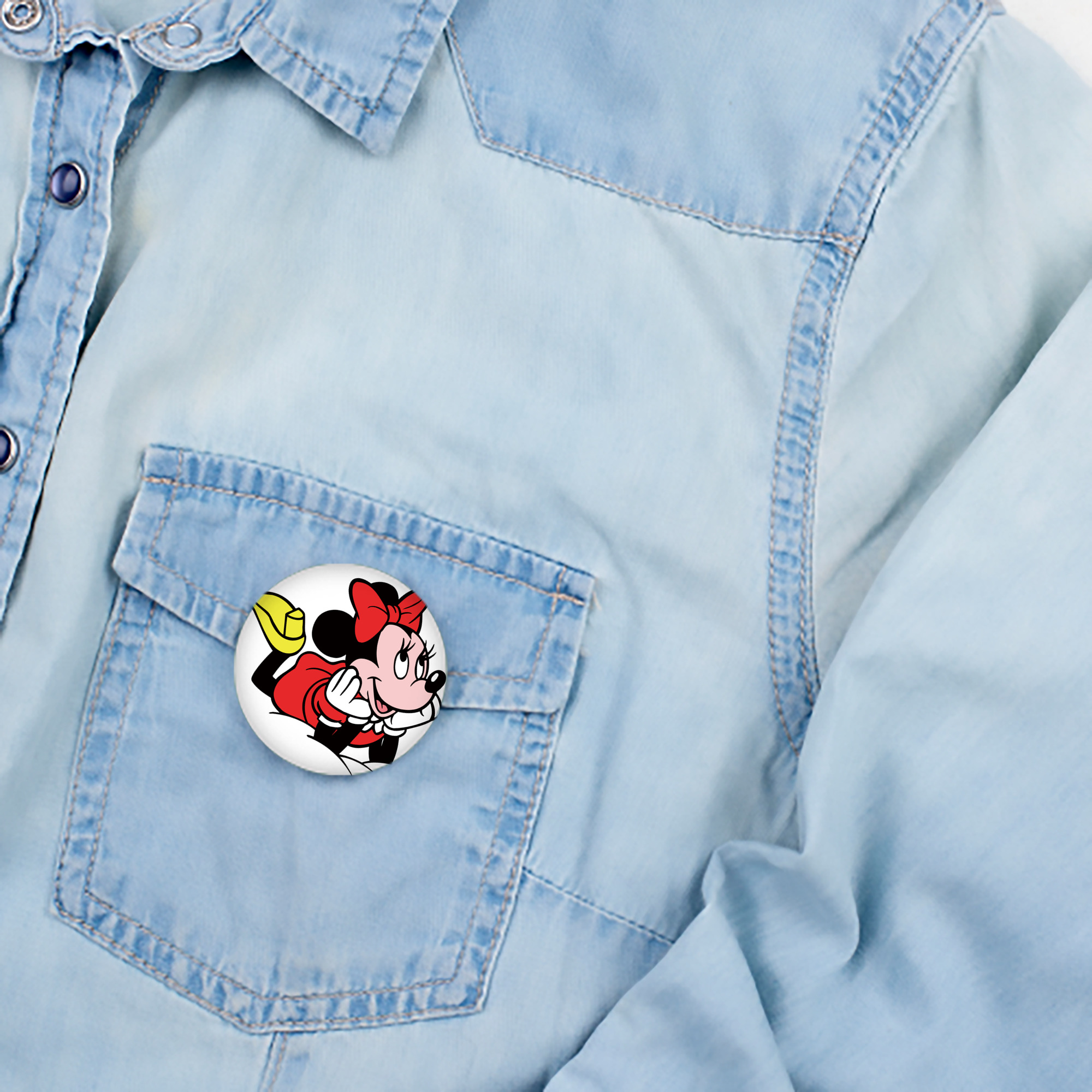 ミッキーマウス Mickey Mouse 6cm 缶バッジ 複数セット