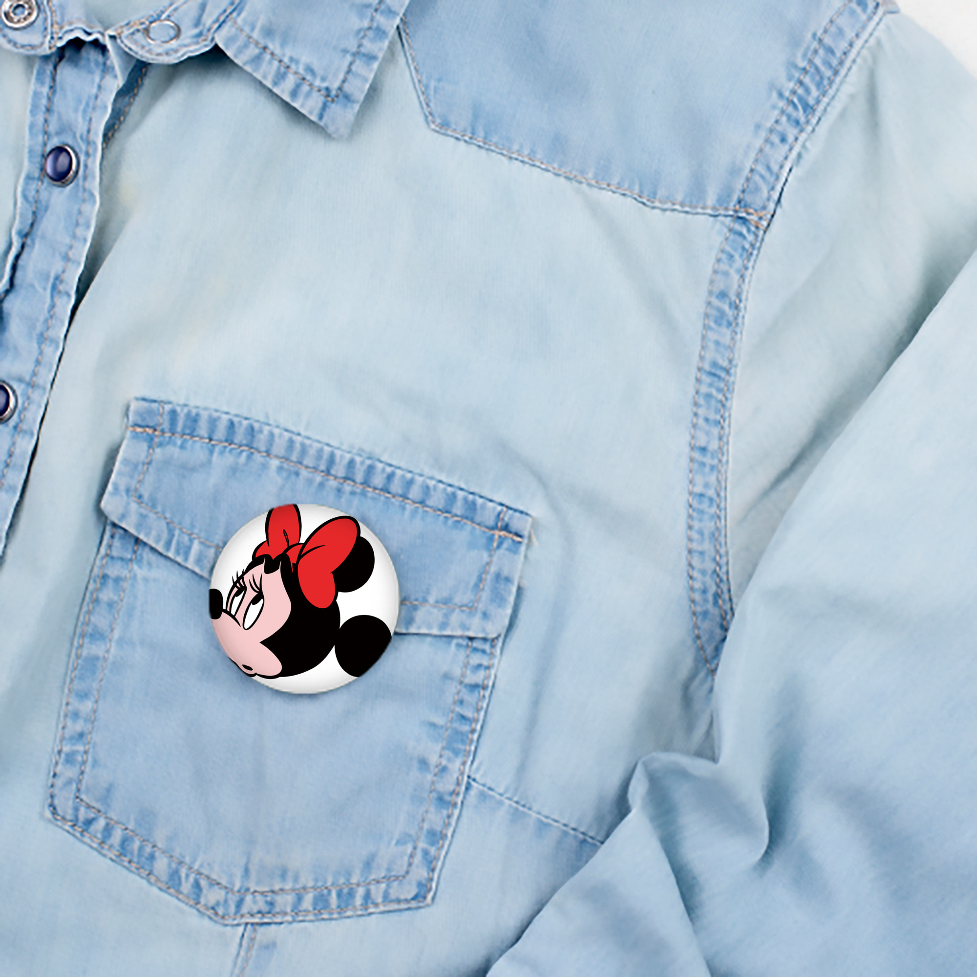 ミッキーマウス Mickey Mouse 6cm 缶バッジ 複数セット