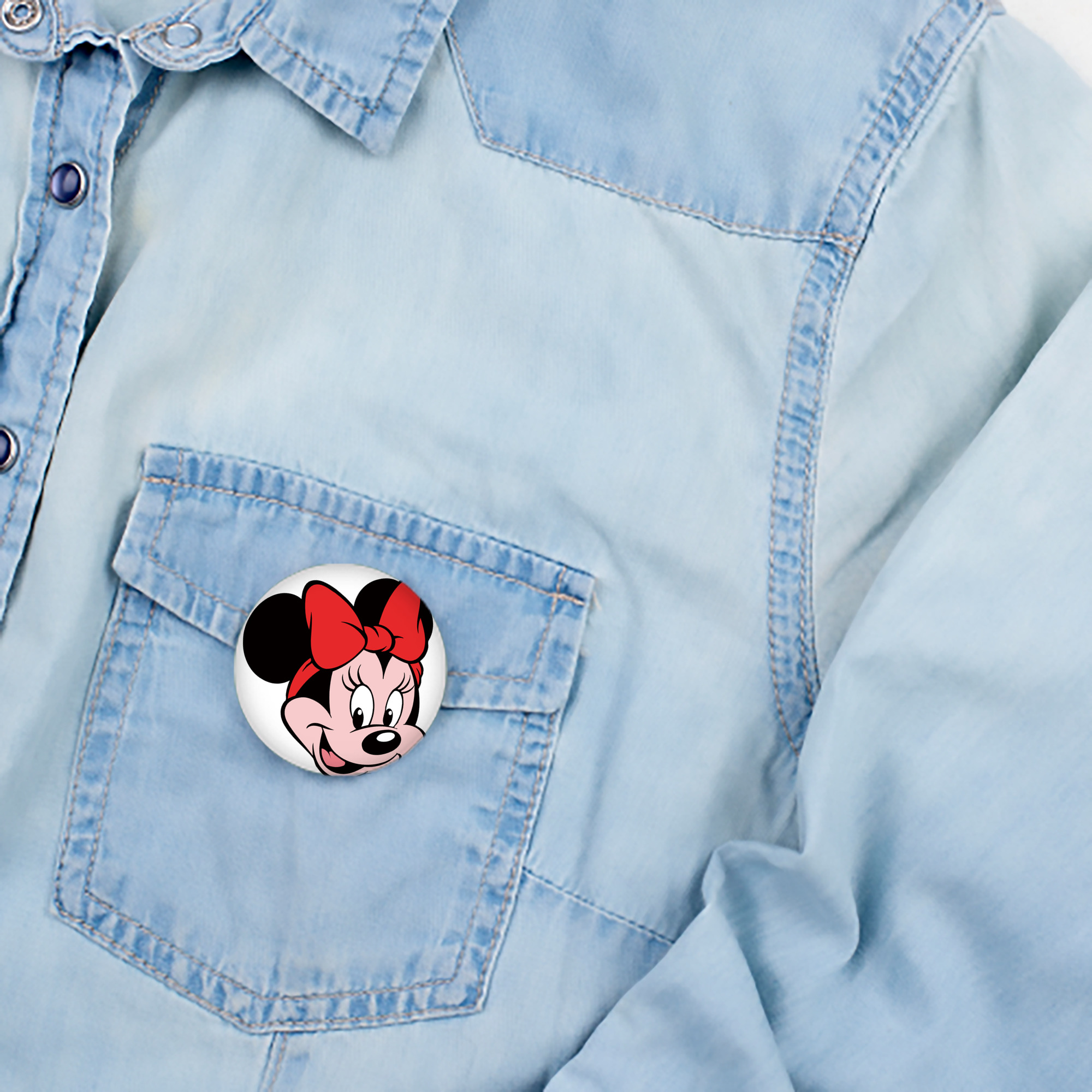 ミッキーマウス Mickey Mouse 6cm 缶バッジ 複数セット