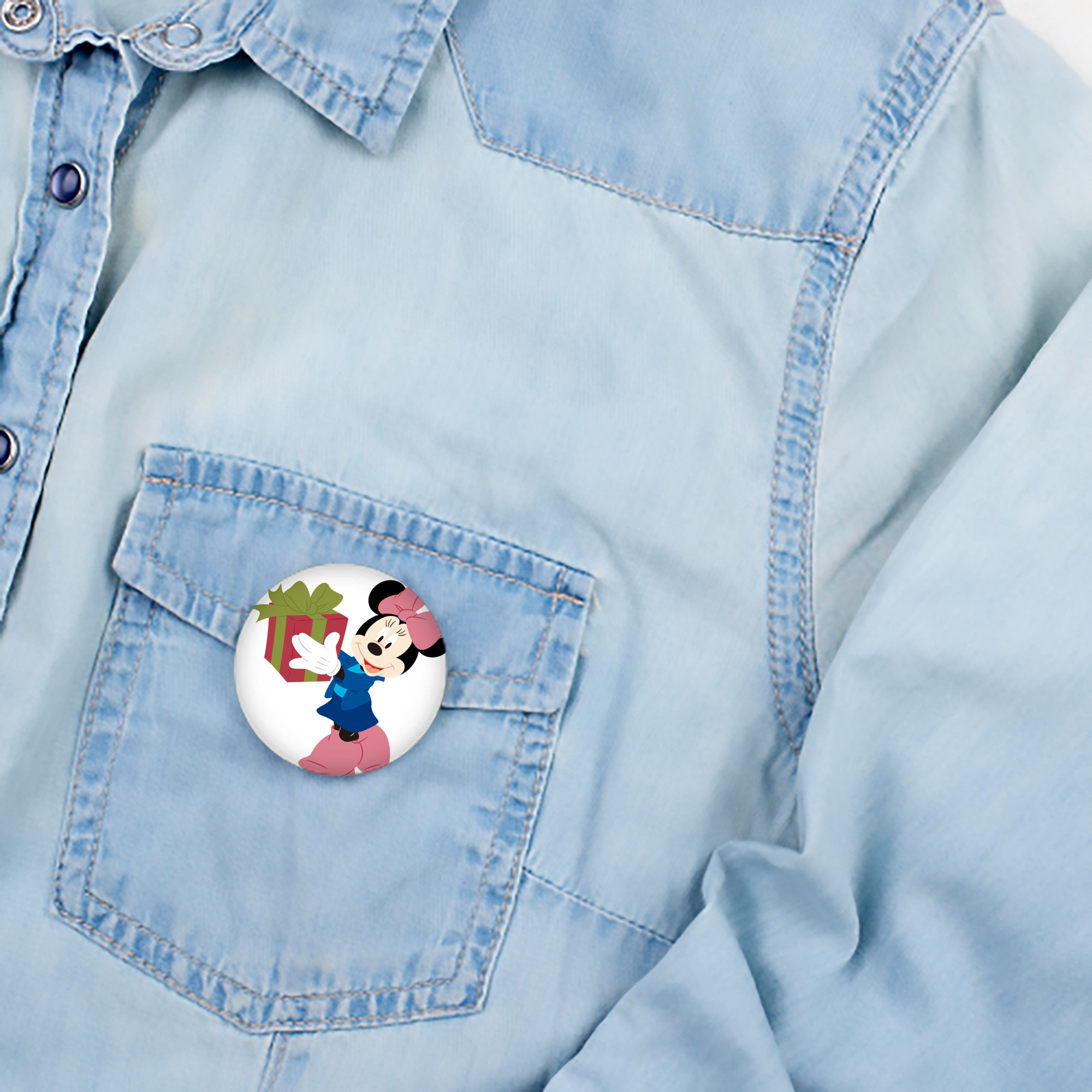 ミッキーマウス Mickey Mouse 6cm 缶バッジ 複数セット